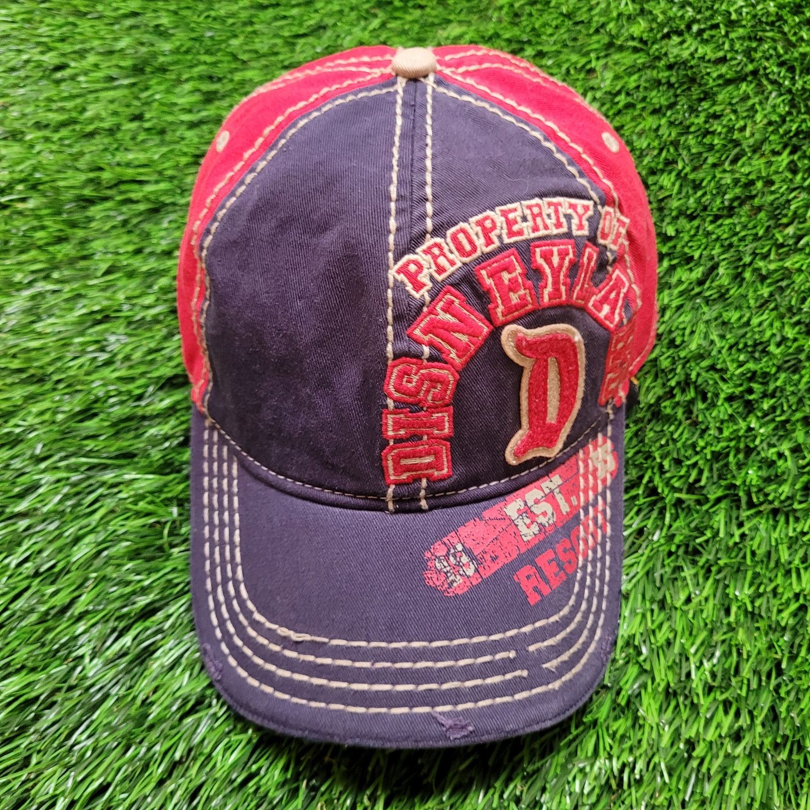 Disney Y2K Disneyland Distressed Collegiate Strapback Women Hat Cap Size ONE SIZE - 2 Thumbnail