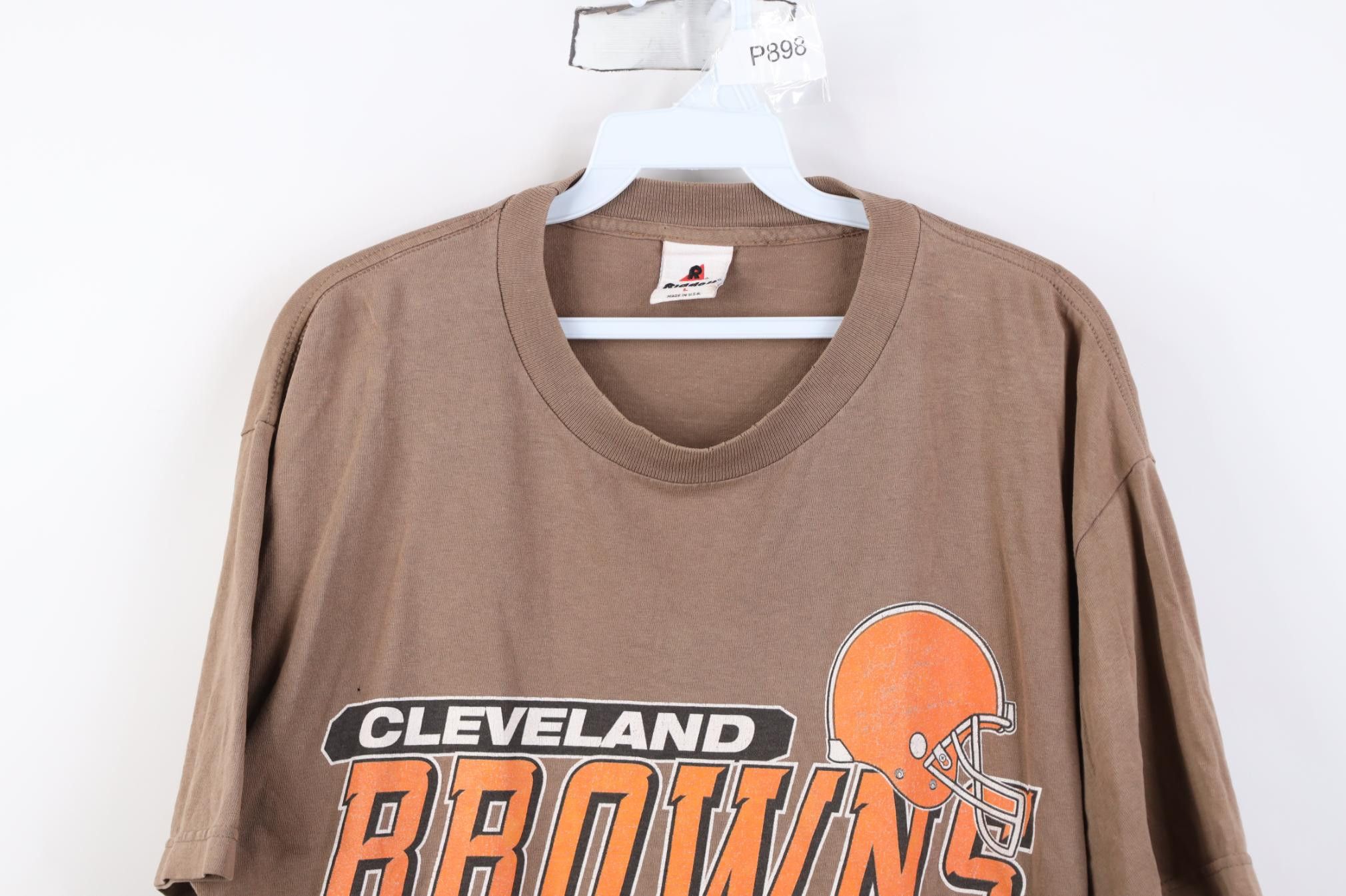 Riddell Vintage 90s Riddell Cleveland Browns Football T-Shirt USA Size US L / EU 52-54 / 3 - 2 Thumbnail