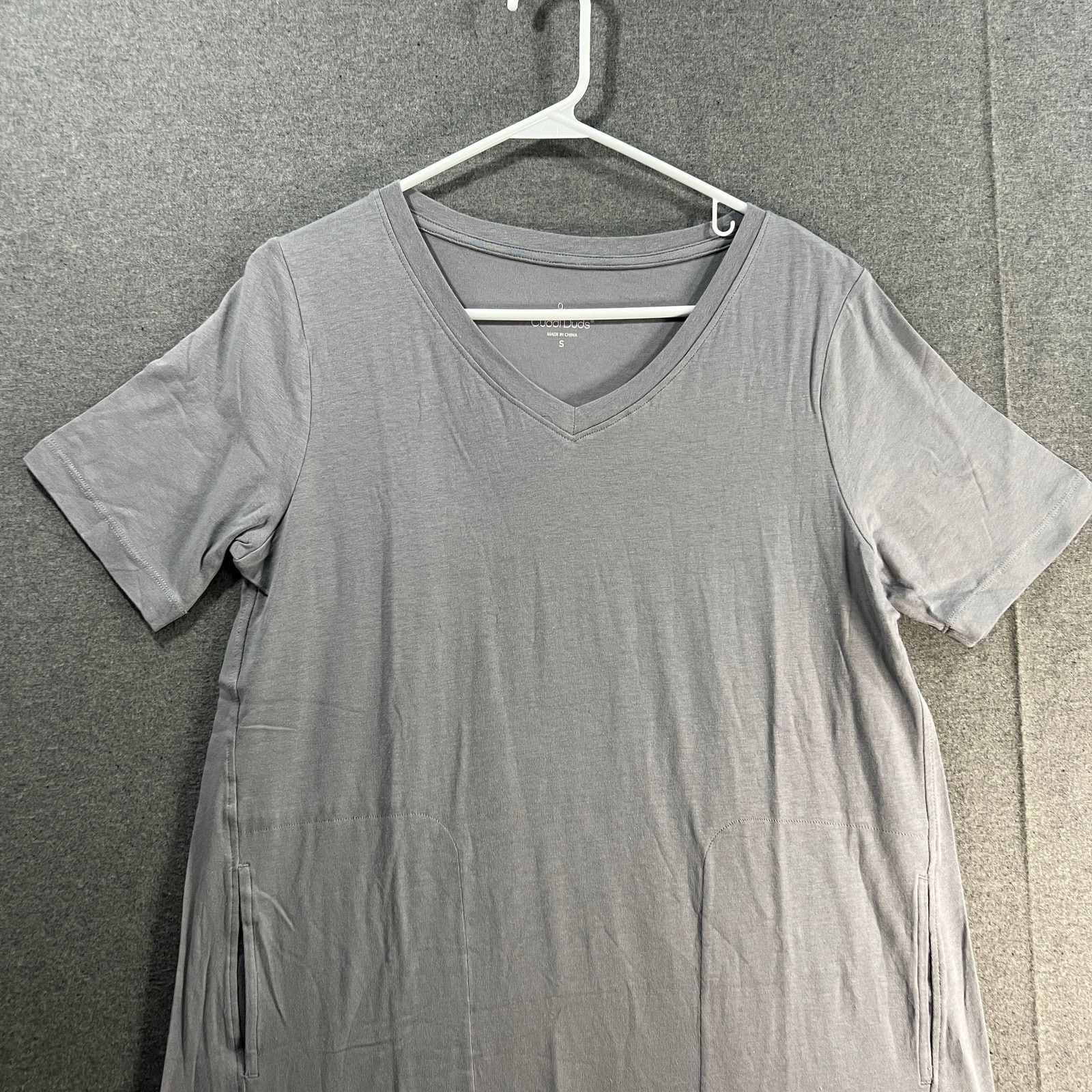 Other Cuddl Duds Cotton Core V-Neck Dress Sterling Grey Size Small Size S / US 4 / IT 40 - 4 Thumbnail