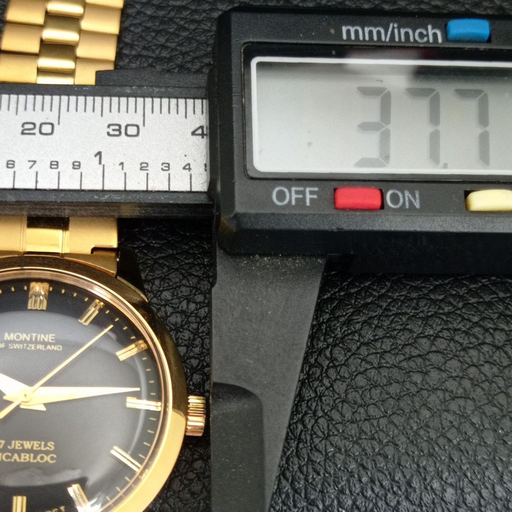 Other VINTAGE MONTINE HAND-WINDING SWISS MENS WATCH a444175 Size 38 - 7 Thumbnail