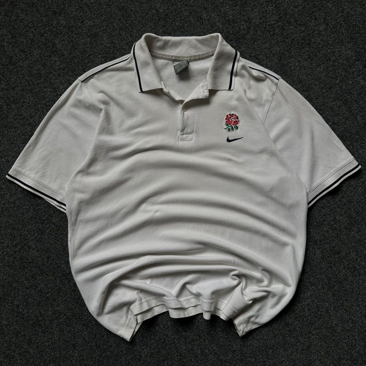 Nike VTG Nike England Polo Rugby Size M Y2K 00s USA Hype Trend Size US M / EU 48-50 / 2 - 3 Thumbnail