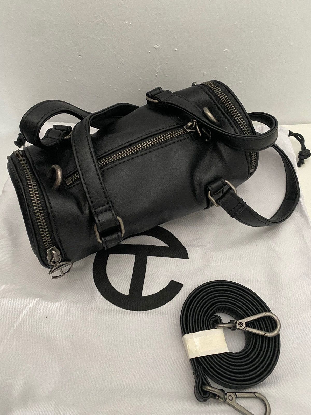 Telfar Small Black Duffle Bag