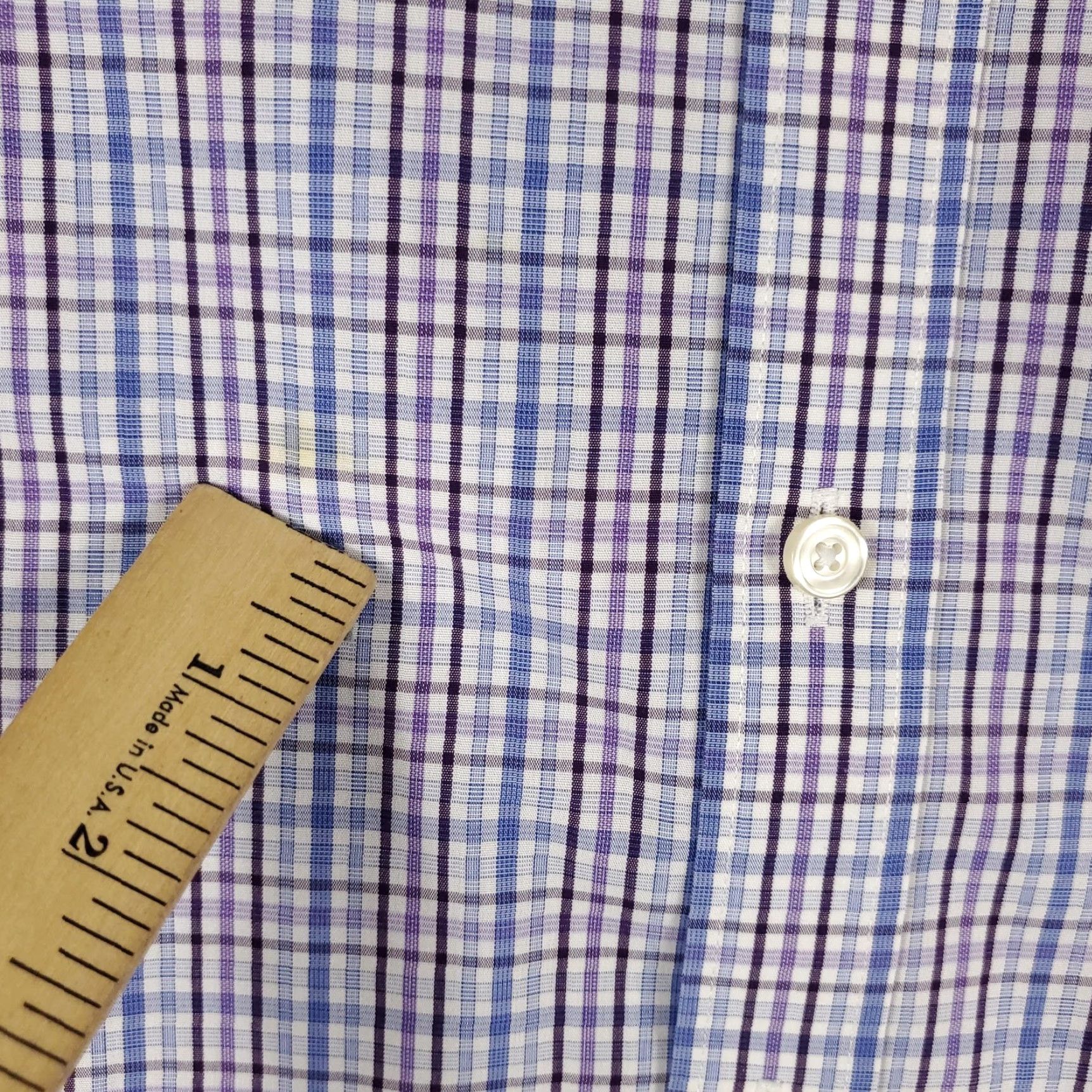 UNTUCKit UNTUCKit Button-Up Shirt Mens Large Blue Plaid Wrinkle-Free Cotton Long Sleeve Size US L / EU 52-54 / 3 - 3 Thumbnail