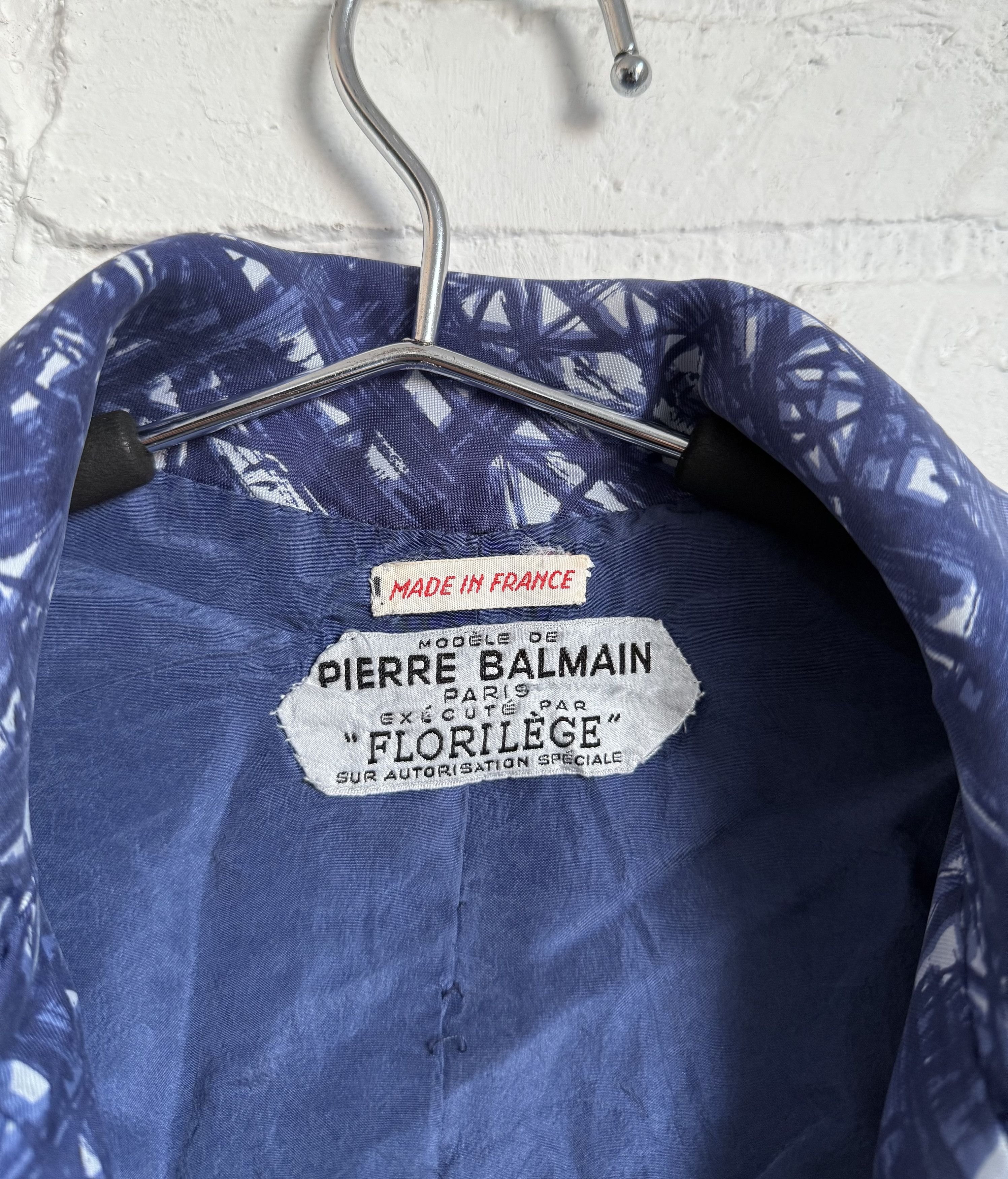Pierre Balmain Rare vintage 1950s Pierre Balmain couture Silk Jacket Size M / US 6-8 / IT 42-44 - 2 Thumbnail