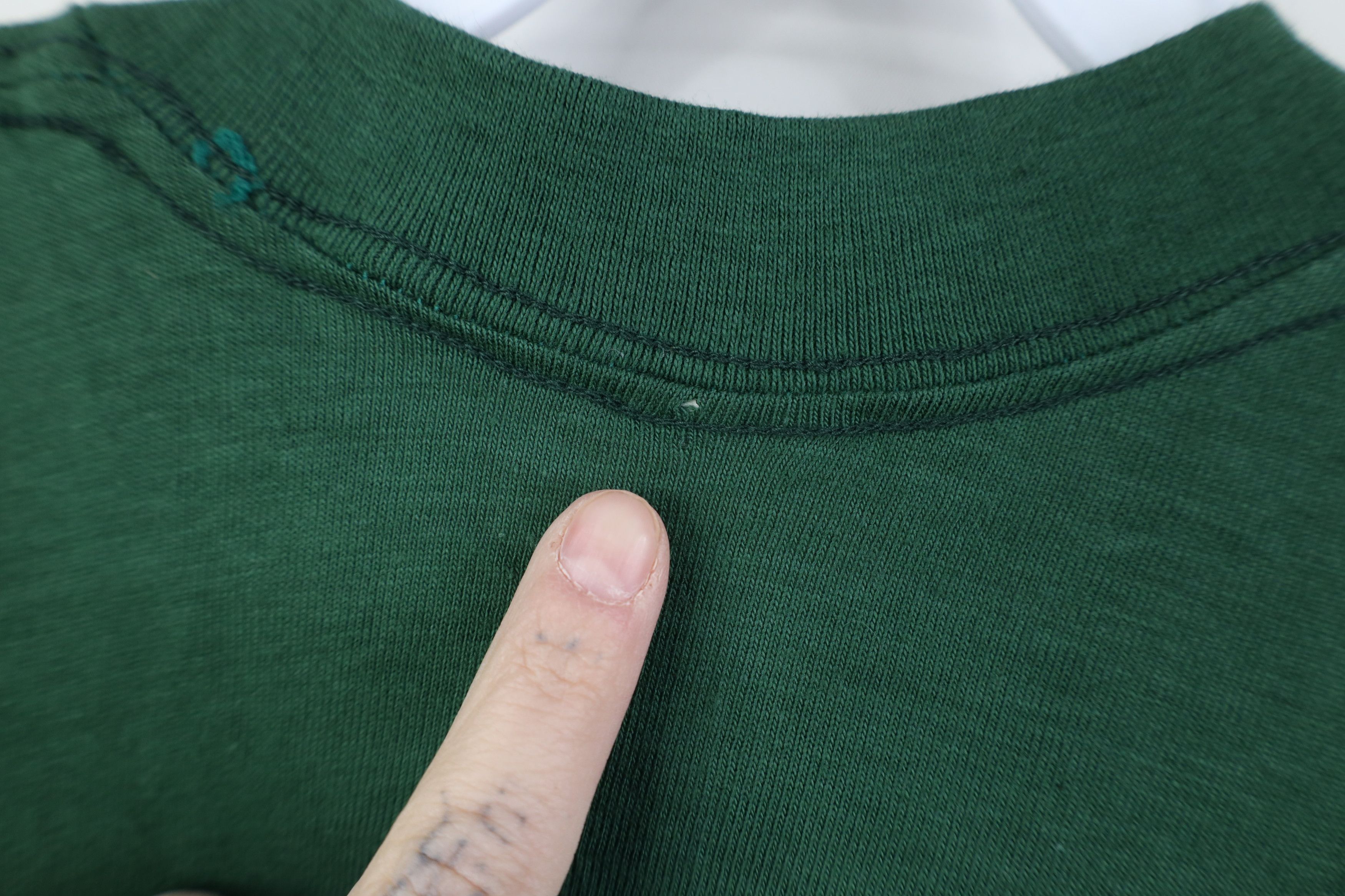 Vintage Deadstock Vintage 70s Streetwear Pocket T-Shirt Green USA Size US L / EU 52-54 / 3 - 8 Thumbnail