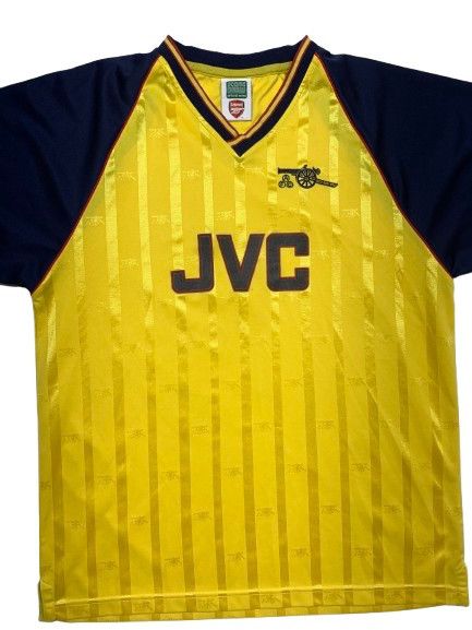 Vintage ARSENAL 90s AWAY FOOTBALL SHIRT SOCCER JERSEY RETRO REPLICA Size US L / EU 52-54 / 3 - 2 Thumbnail
