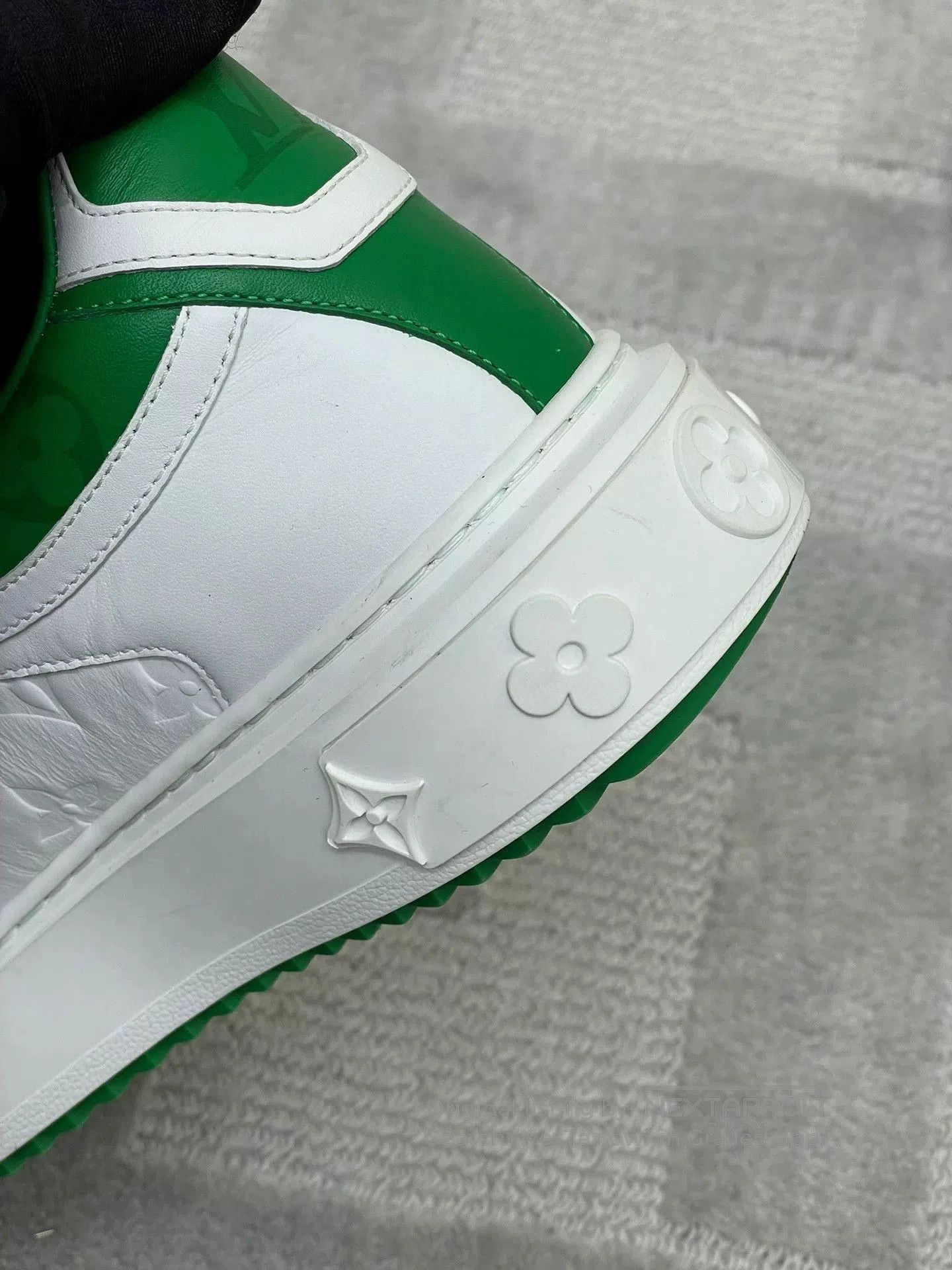 Louis Vuitton LV White Green Colorblock Casual Shoes. Size US 5.5 / IT 35.5 - 5 Thumbnail