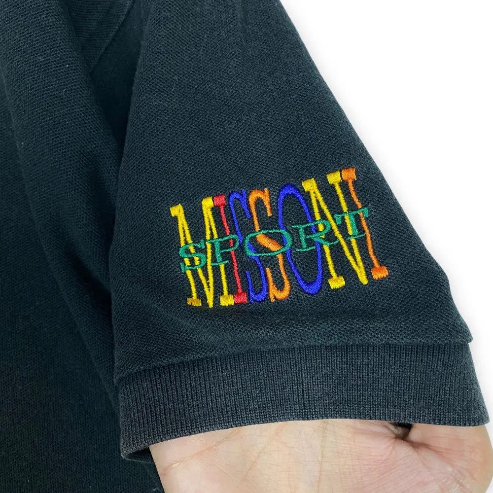 Missoni VINTAGE 90's MISSONI SPORT EMBROIDERY LOGO POLO SHIRT Size US L / EU 52-54 / 3 - 4 Thumbnail