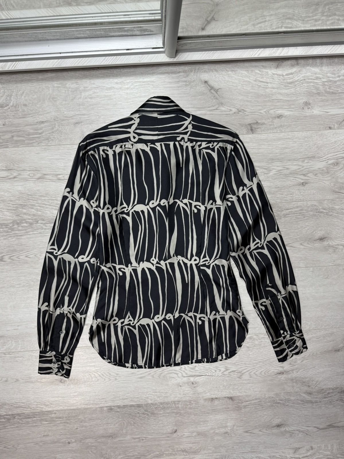 Gucci Gucci by Tom Ford Vintage Silk Button-Up Long Sleeve Shirt Size US M / EU 48-50 / 2 - 13 Thumbnail
