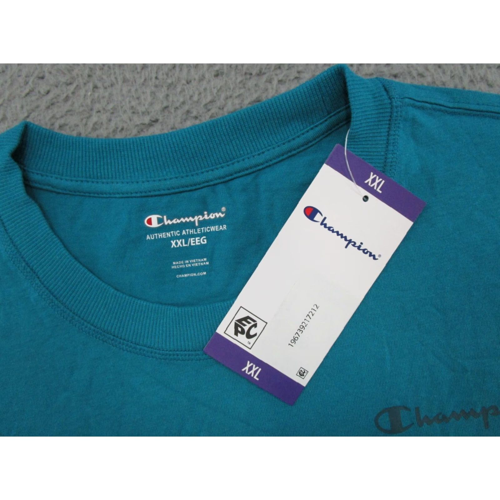 Champion Champion Men's T-Shirt 2XL Jungle Mint Green Spell Out Cotton NEW Size US XXL / EU 58 / 5 - 2 Thumbnail