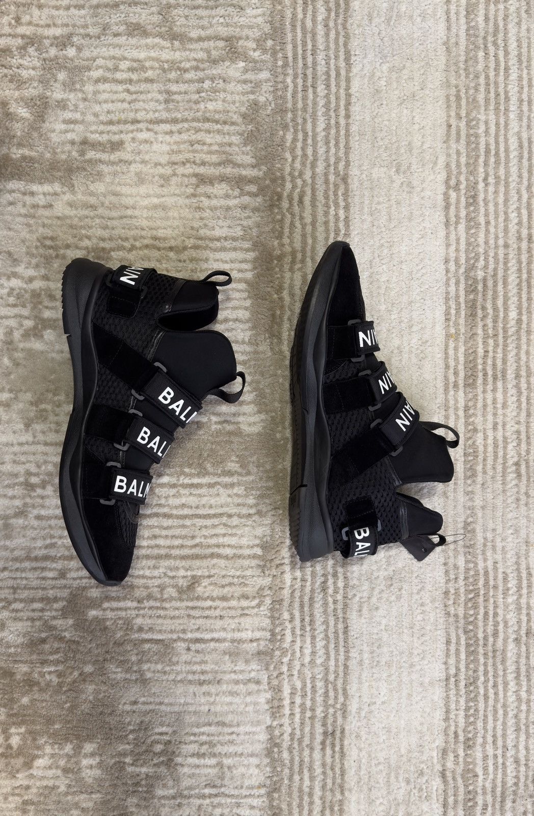 Balmain Balmain B-Bold High-Top Sneakers Size US 12 / EU 45 - 2 Thumbnail