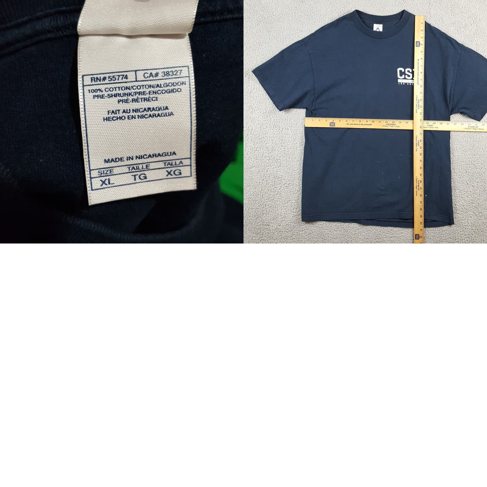 Vintage Vintage CSI Los Angeles TV Show T-Shirt Men XL Police Crime Y2K 90s 00s Cotton Size US XL / EU 56 / 4 - 8 Thumbnail