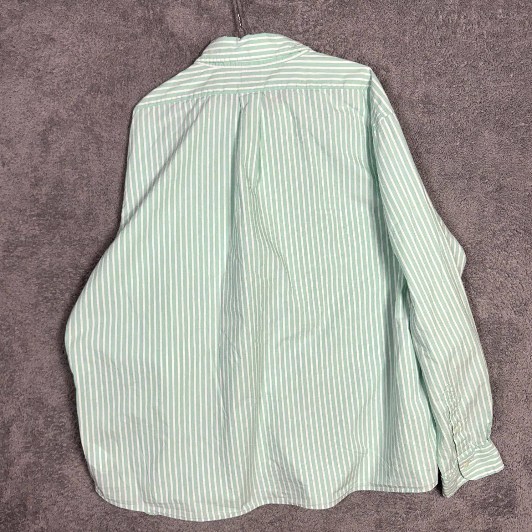 Brooks Brothers Brooks Brothers Shirt Mens 2XL XXL 1818 Mint Stripe Logo Long Sleeve Preppy Shirt Mens 2XL Green Cotton Button-Up Collared Long Sleeve Size US XXL / EU 58 / 5 - 7 Thumbnail