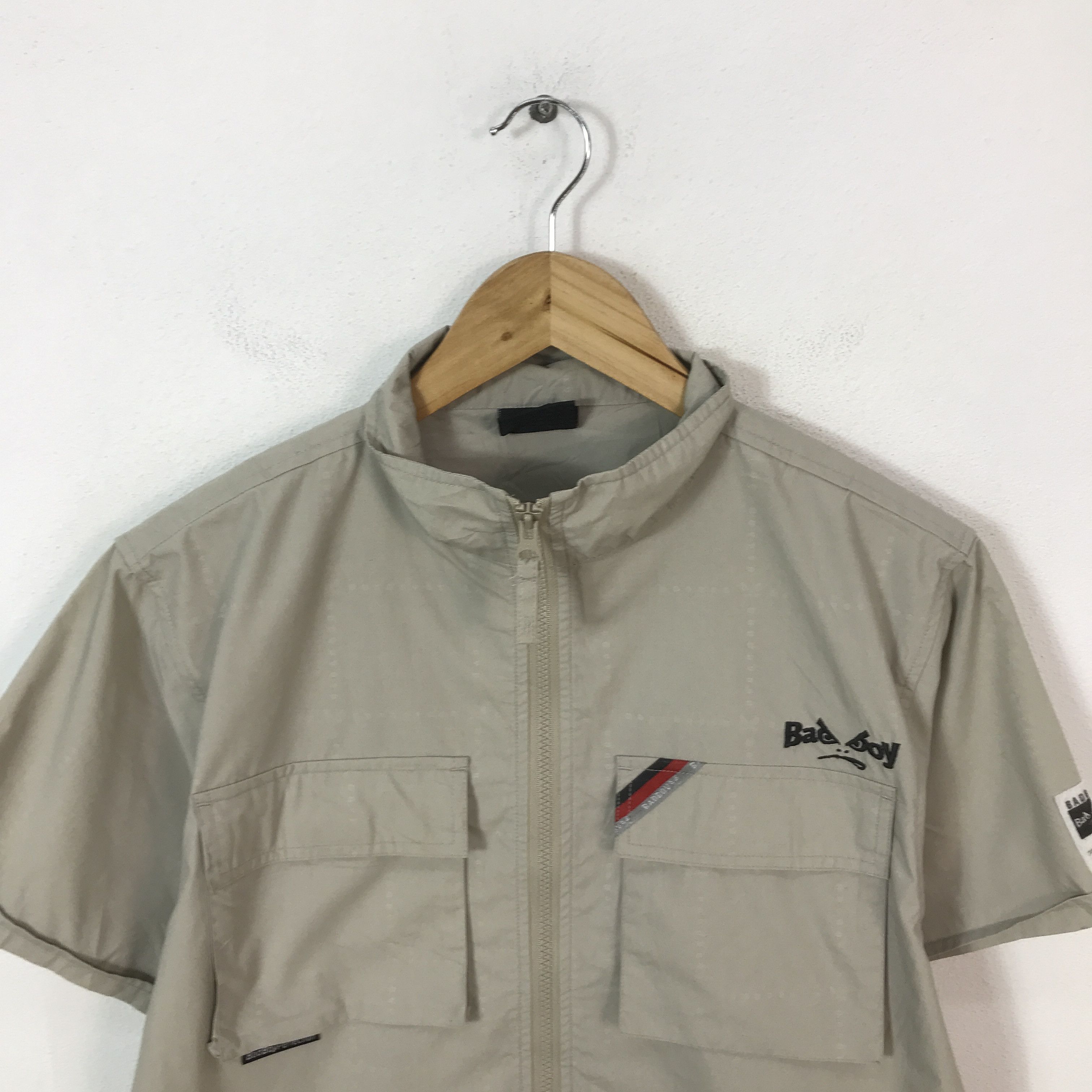 Japanese Brand Bad Boy Worker Zip Shirt jacket K68B8 Size US M / EU 48-50 / 2 - 2 Thumbnail