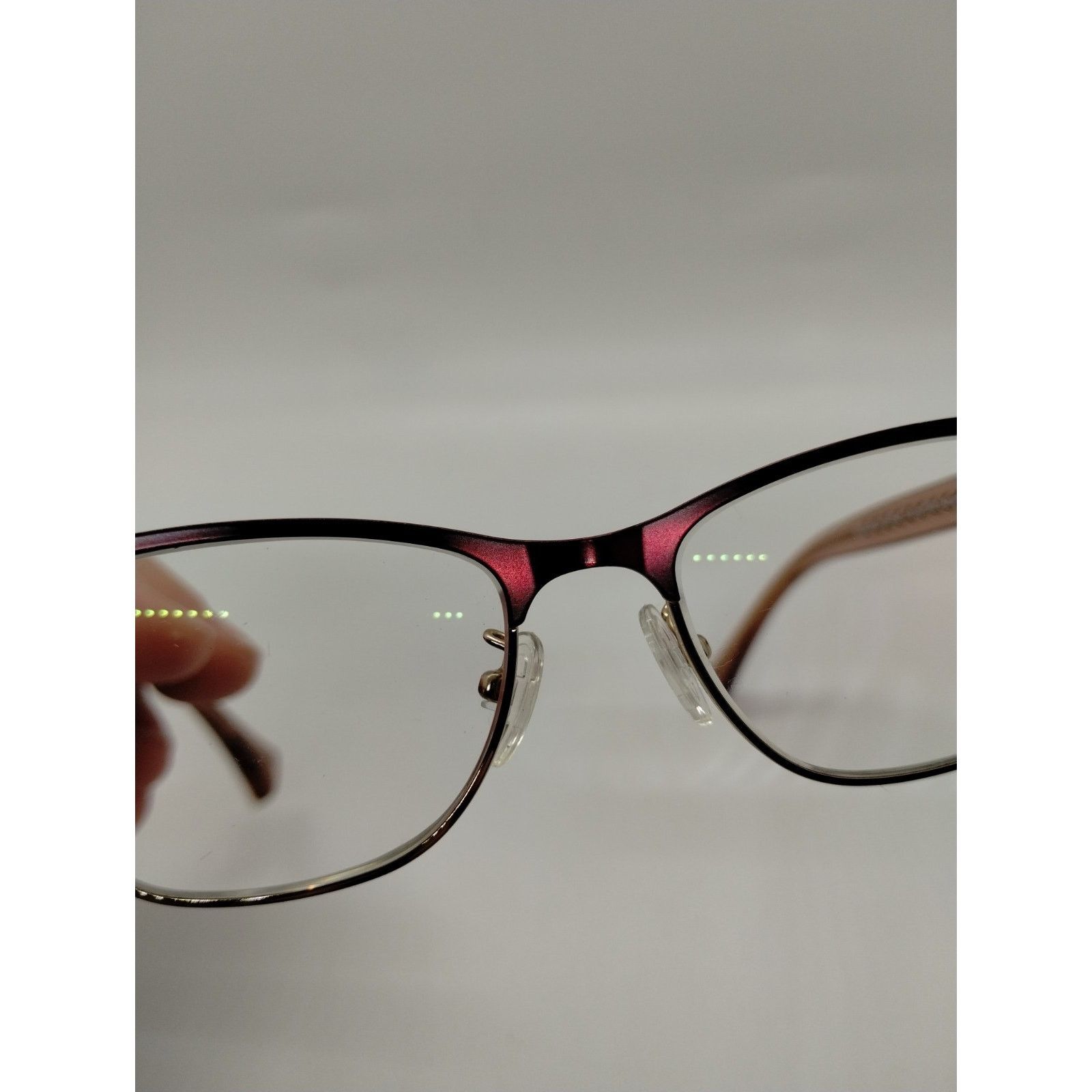 Coach Coach HC 5067 T 9235 Burgundy Gold Cherry Eyeglass Frames Size ONE SIZE - 10 Thumbnail