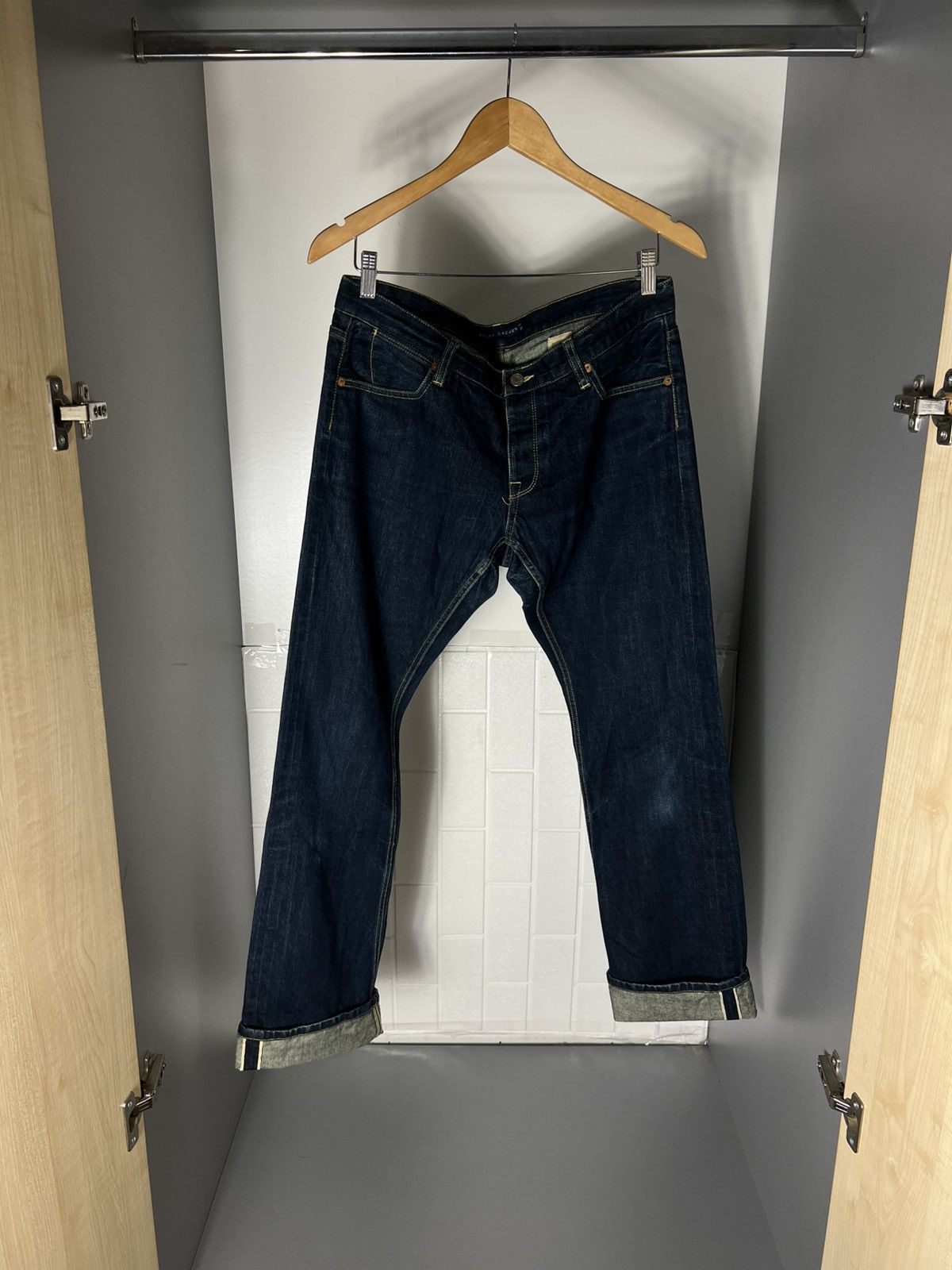 Polo Ralph Lauren VINTAGE POLO RALPH LAUREN DENIM SELVEDGE JAPAN JEANS RETRO CASUAL DESIGNER Y2K 90s Size US 31 - 5 Thumbnail