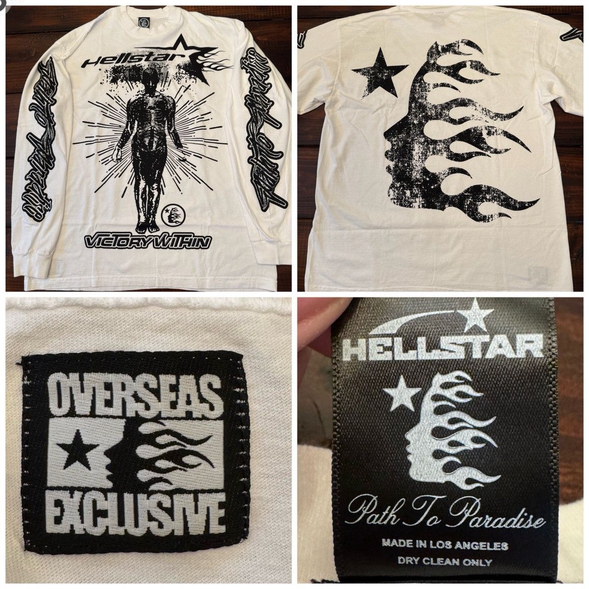 HELLSTAR Hellstar Overseas Inner Star Long Sleeve Tee Size US XL / EU 56 / 4 - 1 Thumbnail