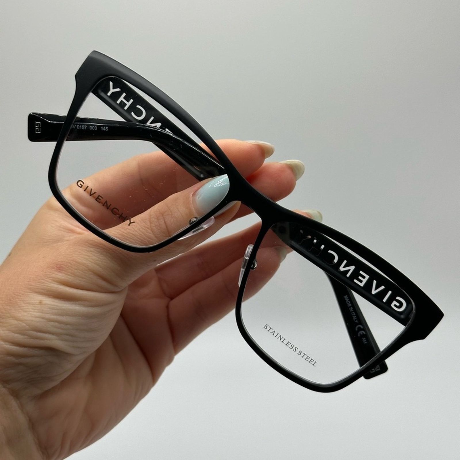 Givenchy BRAND NEW GIVENCHY GV0157 003 Matte Black Unisex Eyeglasses Size ONE SIZE - 7 Thumbnail