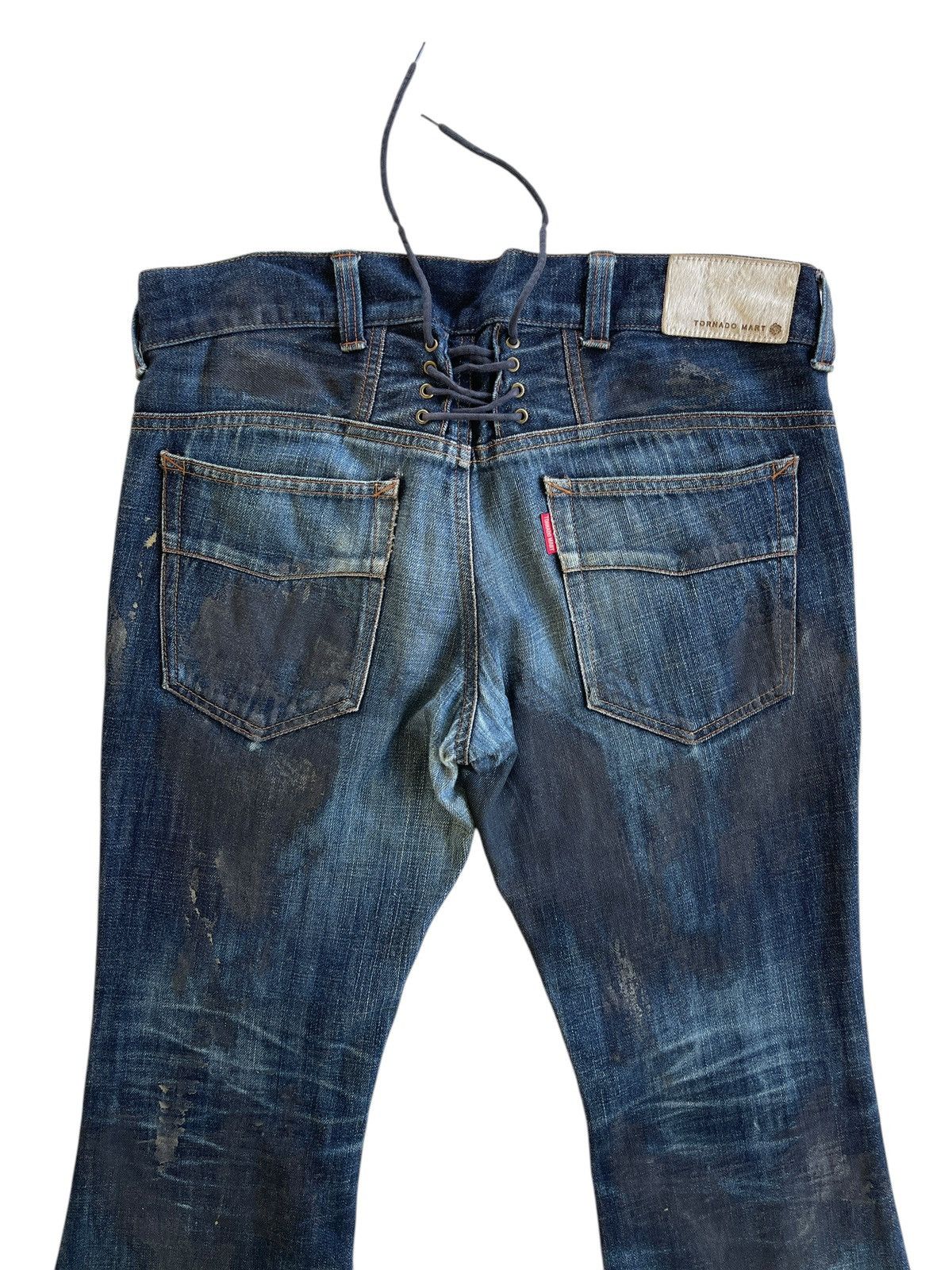 Tornado Mart Tornado Mart Flare Waxed Jeans Size US 33 - 5 Thumbnail