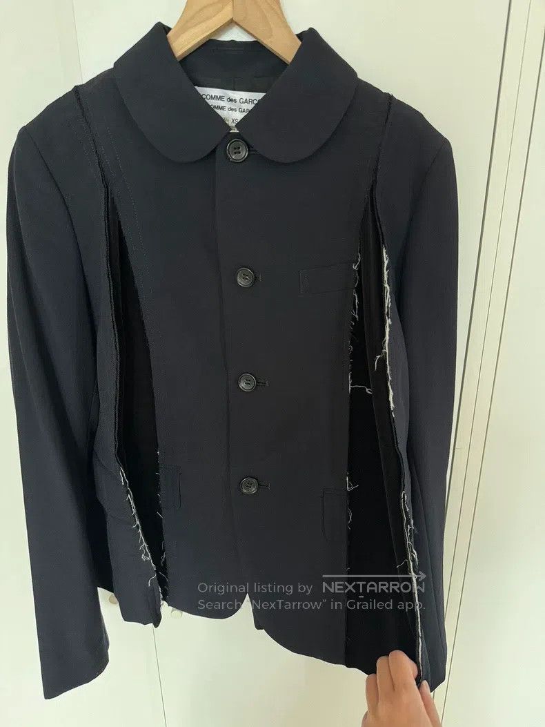 Comme des Garcons Comme Des Garcons Ripped Blazer Velvet Patchwork Size XS / US 0-2 / IT 36-38 - 5 Thumbnail