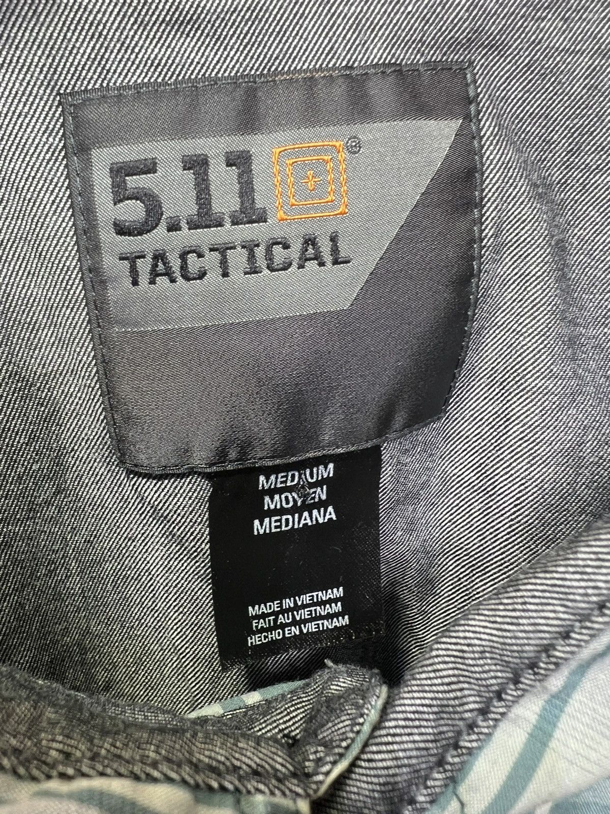 5.11 5.11 Tactical Double Flex Covert Mens Med Blue Plaid Snap Size US M / EU 48-50 / 2 - 3 Thumbnail