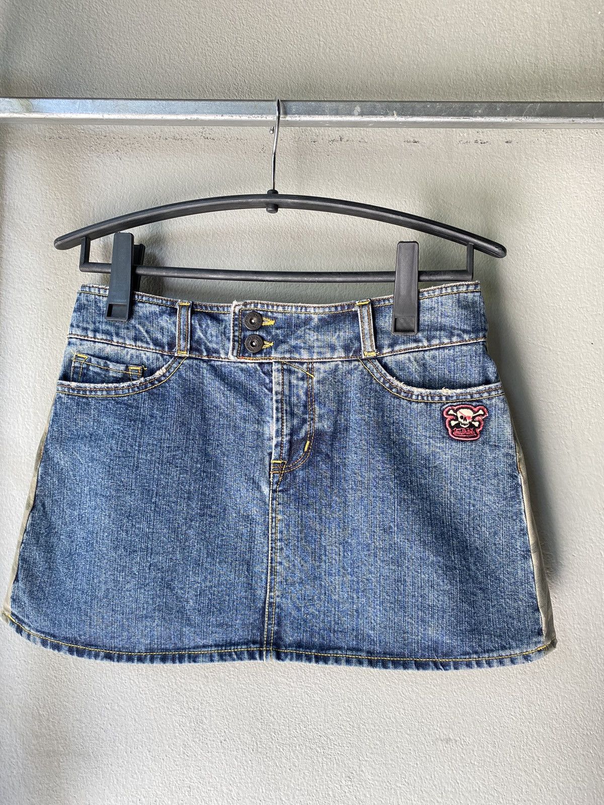 Von Dutch Von Dutch Y2K Denim Mini Skirt Size 31" - 18 Thumbnail