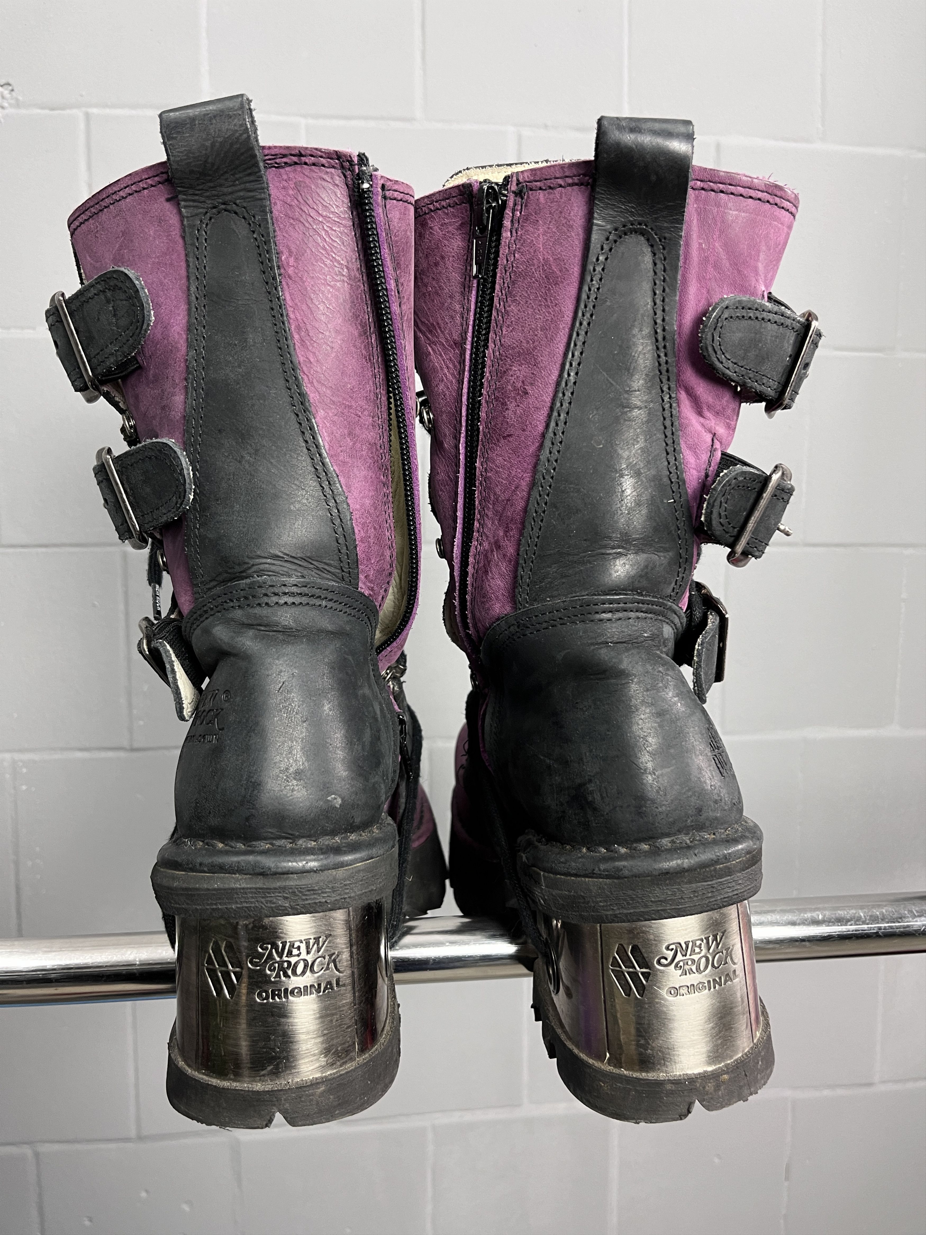 Other 2000s NEW ROCK REACTOR PLATFORM BOOTS PURPLE BLACK - 5052 Size US 6 / EU 39 - 5 Thumbnail