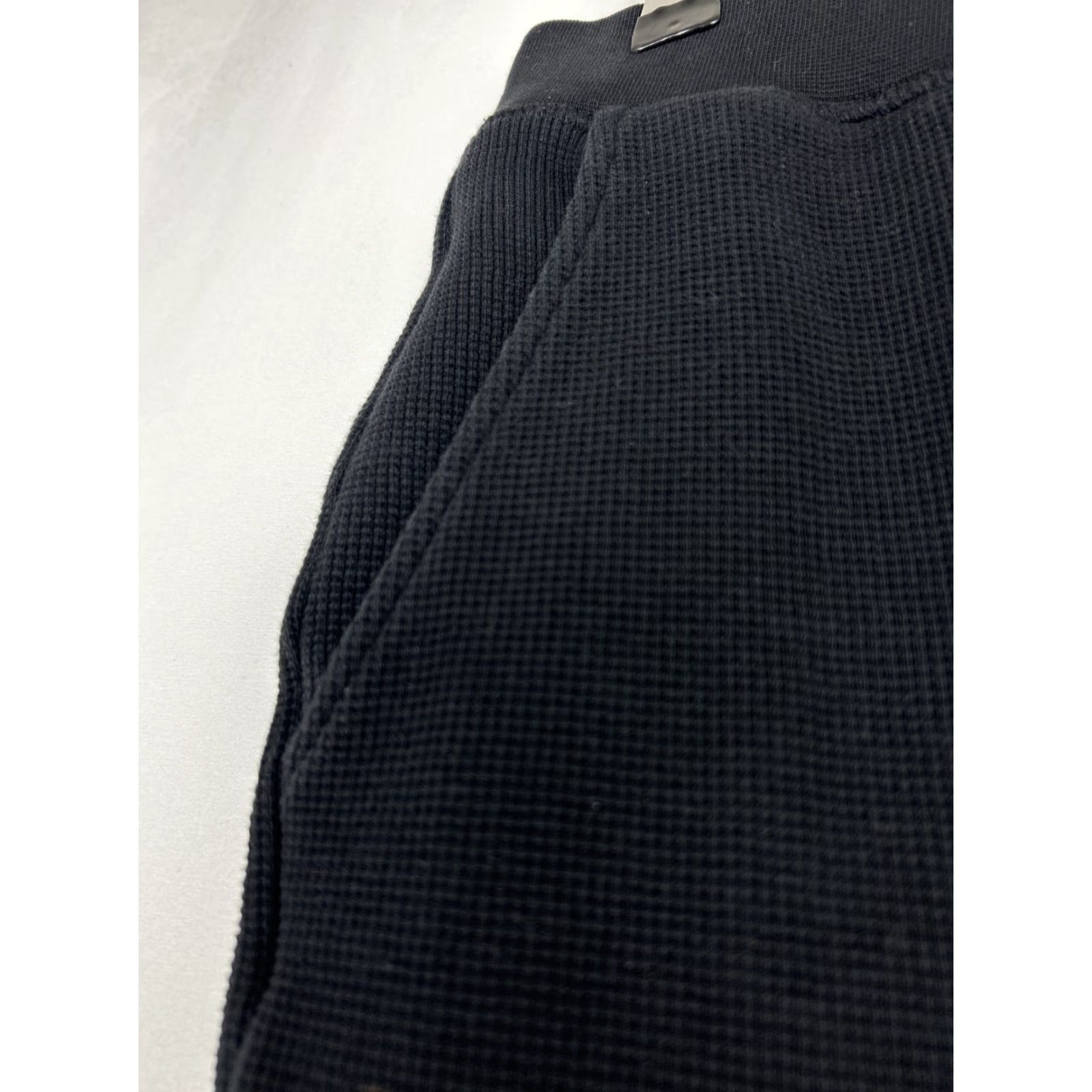 Sweaty Betty Sweaty Betty Sweatpants Womens Size 12 Black Ankle Waffled Thermal 31x28 Comfort Activewear Size 34" / US 12 / IT 48 - 7 Thumbnail