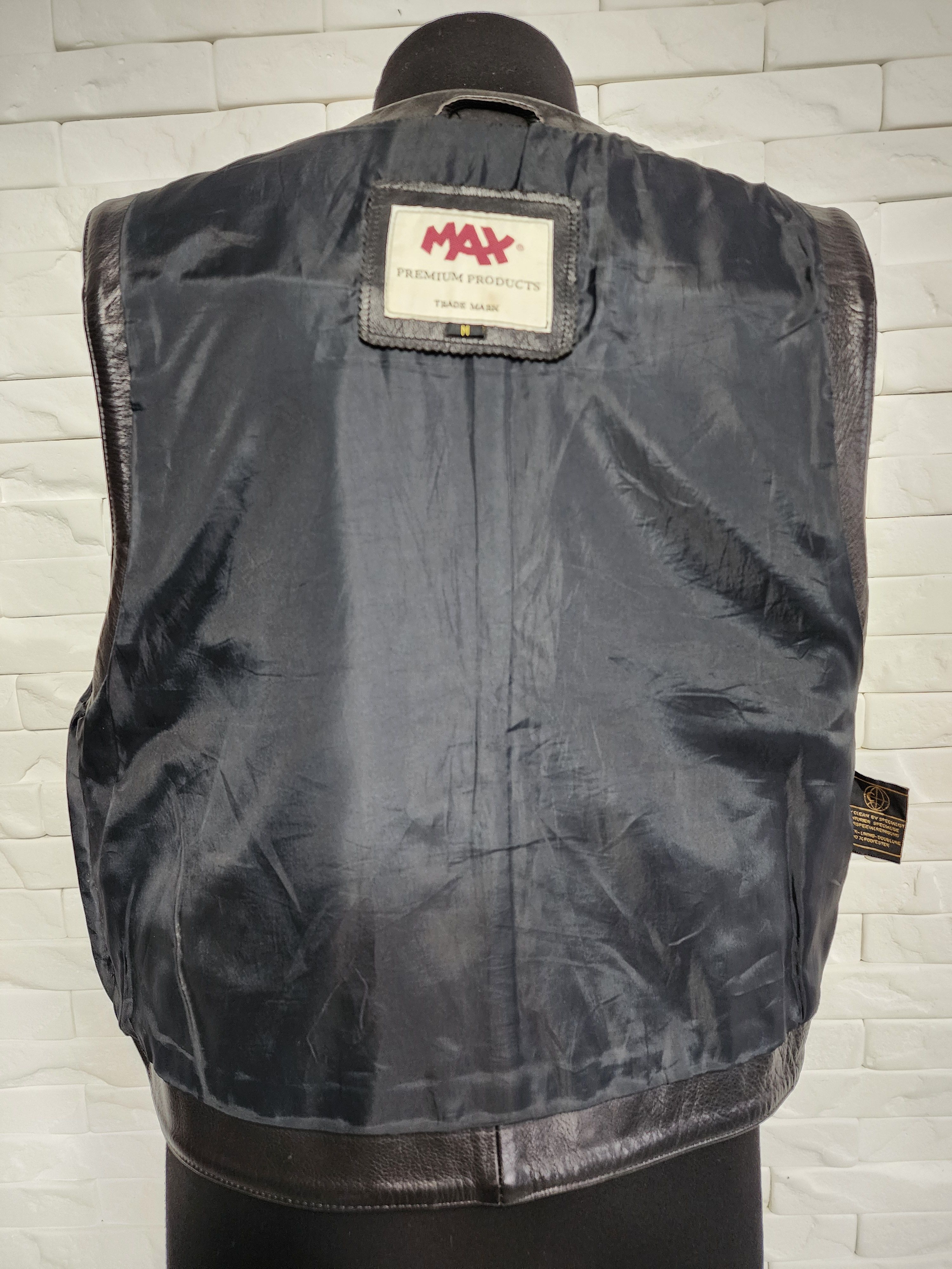 Other Genuine Leather Vest: Black Waistcoat Size US M / EU 48-50 / 2 - 7 Thumbnail