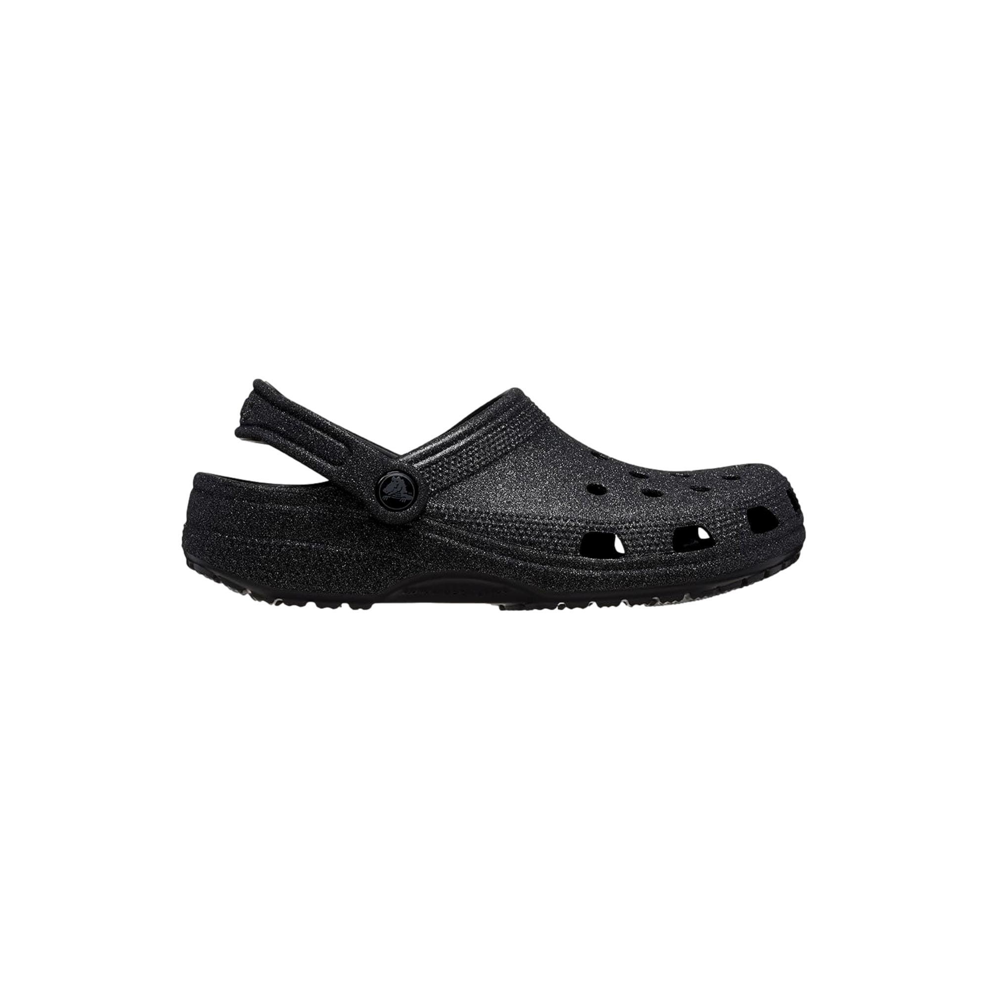 Crocs Classic Clog - Glitter Black Glitter 205942-0WH Size US 6 / EU 39 - 1 Thumbnail
