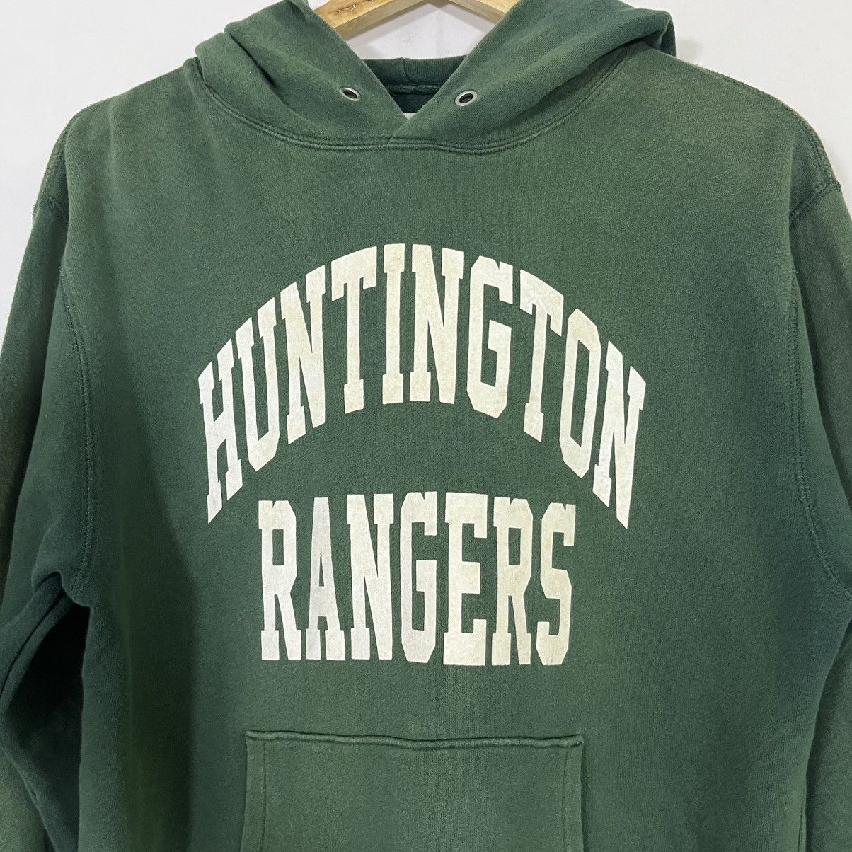 Champion VINTAGE Y2K CHAMPION HUNTINGTON RANGERS HOODIE SWEATSHIRT Size US L / EU 52-54 / 3 - 3 Thumbnail