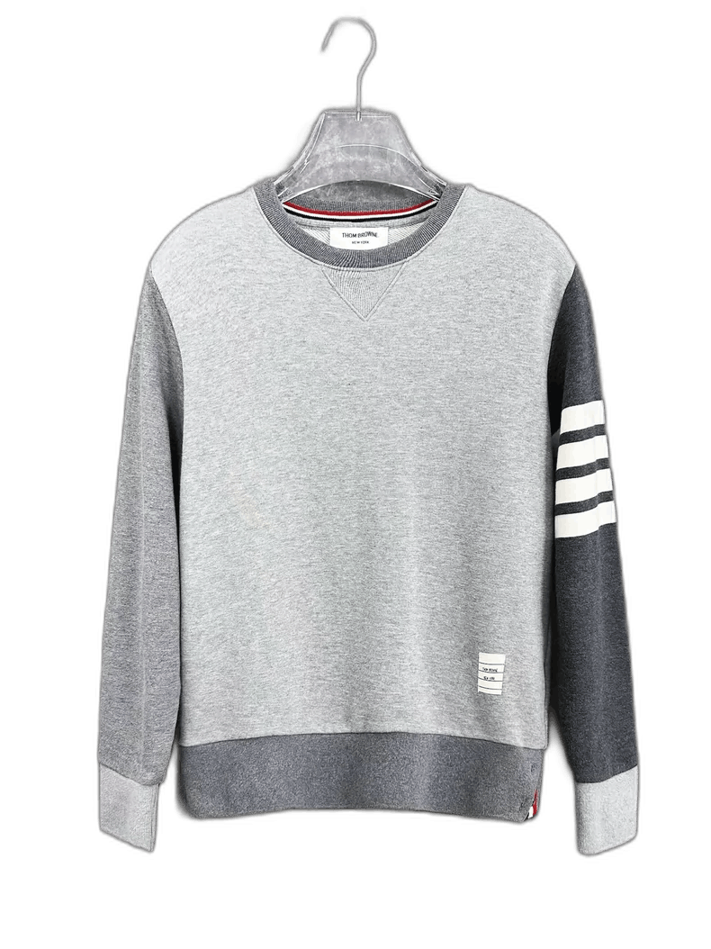 Thom Browne Thom Browne Grey Crew Neck Sweatshirt Size US M / EU 48-50 / 2 - 1 Thumbnail