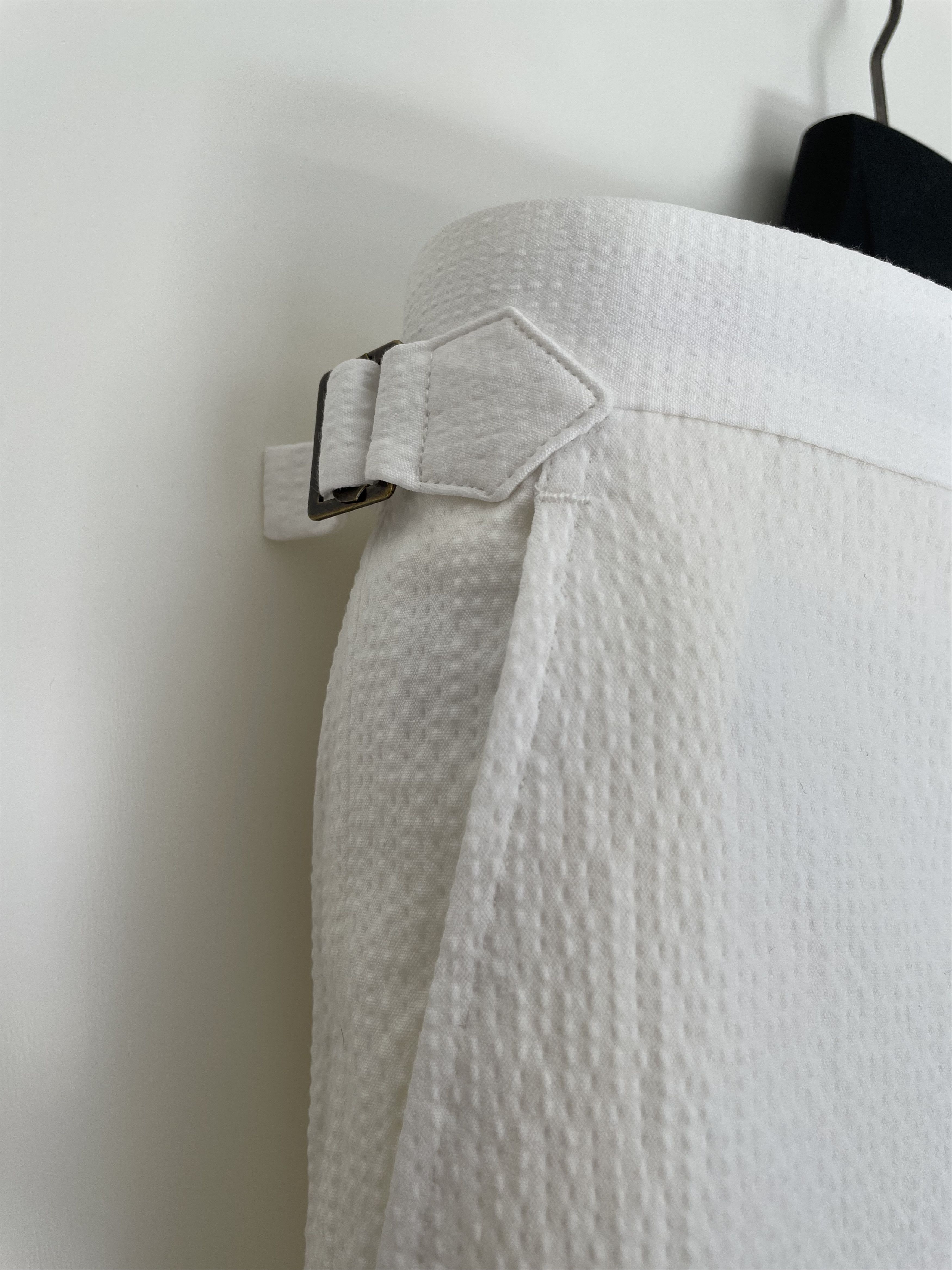 Other NWT Cavour white seersucker trousers, size w34\EU50 Size US 34 / EU 50 - 2 Thumbnail