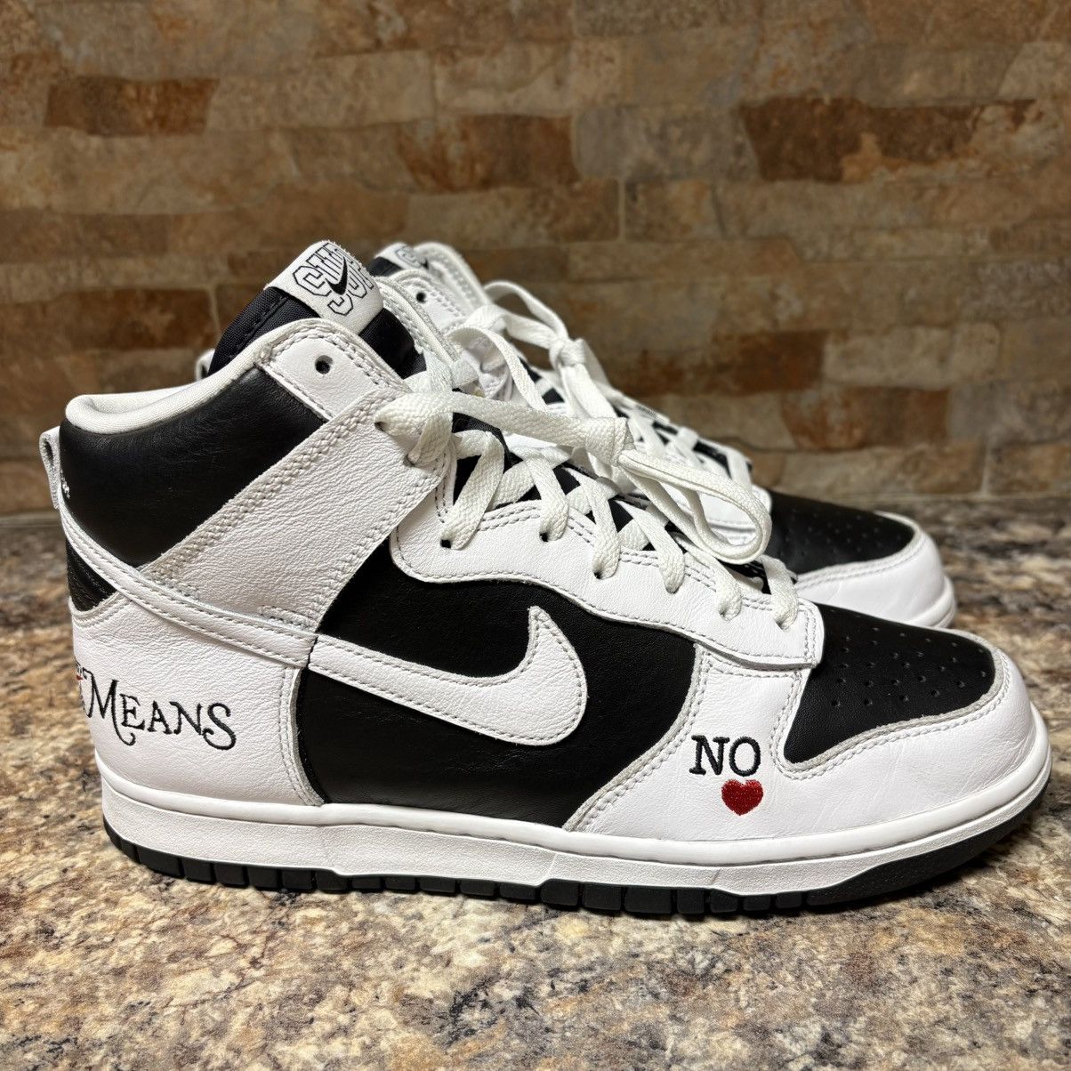 Nike × Supreme Nike SB X Supreme Dunk High By Any Means Stormtrooper Sz 8 Size US 8 / EU 41 - 4 Thumbnail