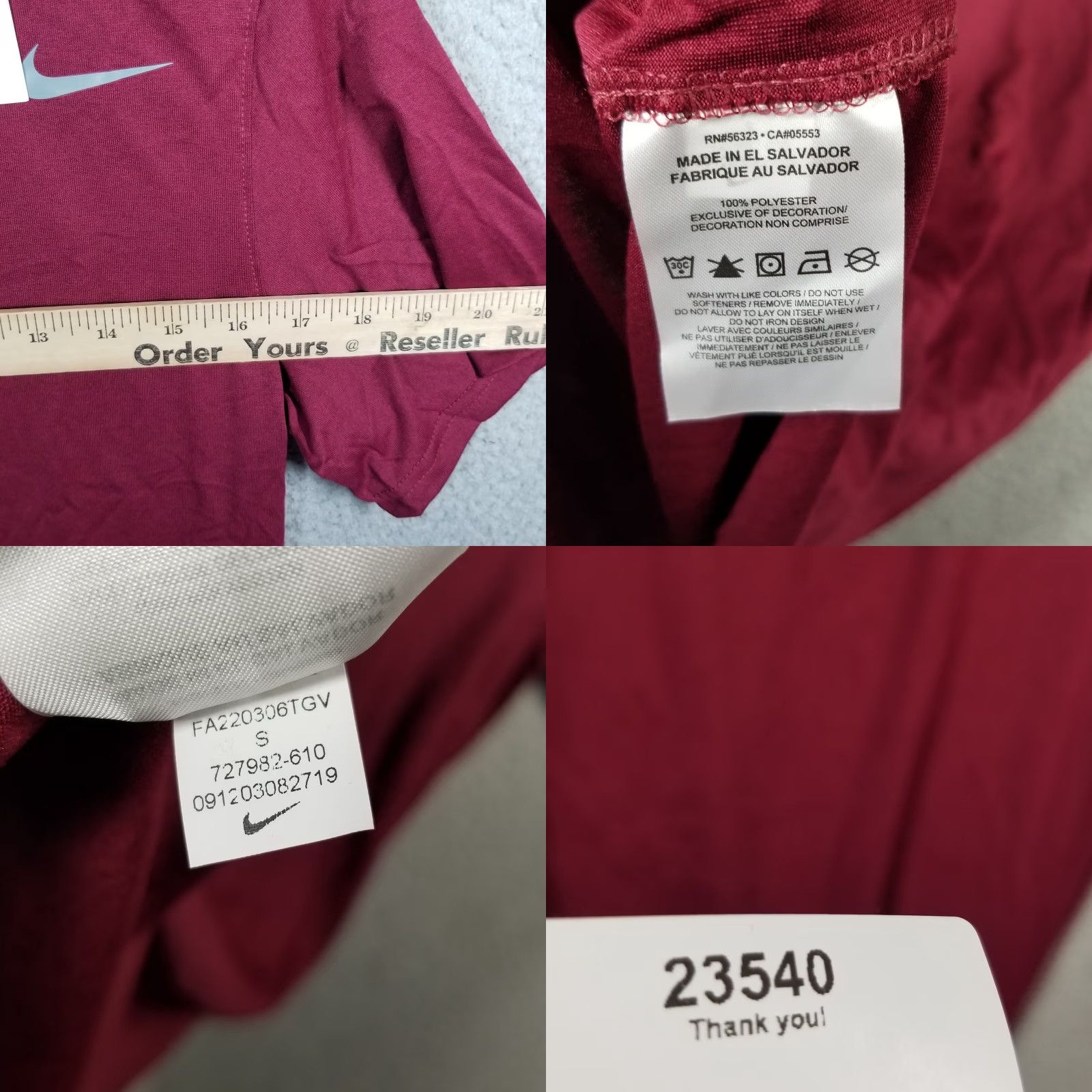 Nike **Red Nike Dri-FIT Mens Small Training Tee** User: Red Nike Dri-FIT Mens Small Training Tee Size US S / EU 44-46 / 1 - 8 Thumbnail