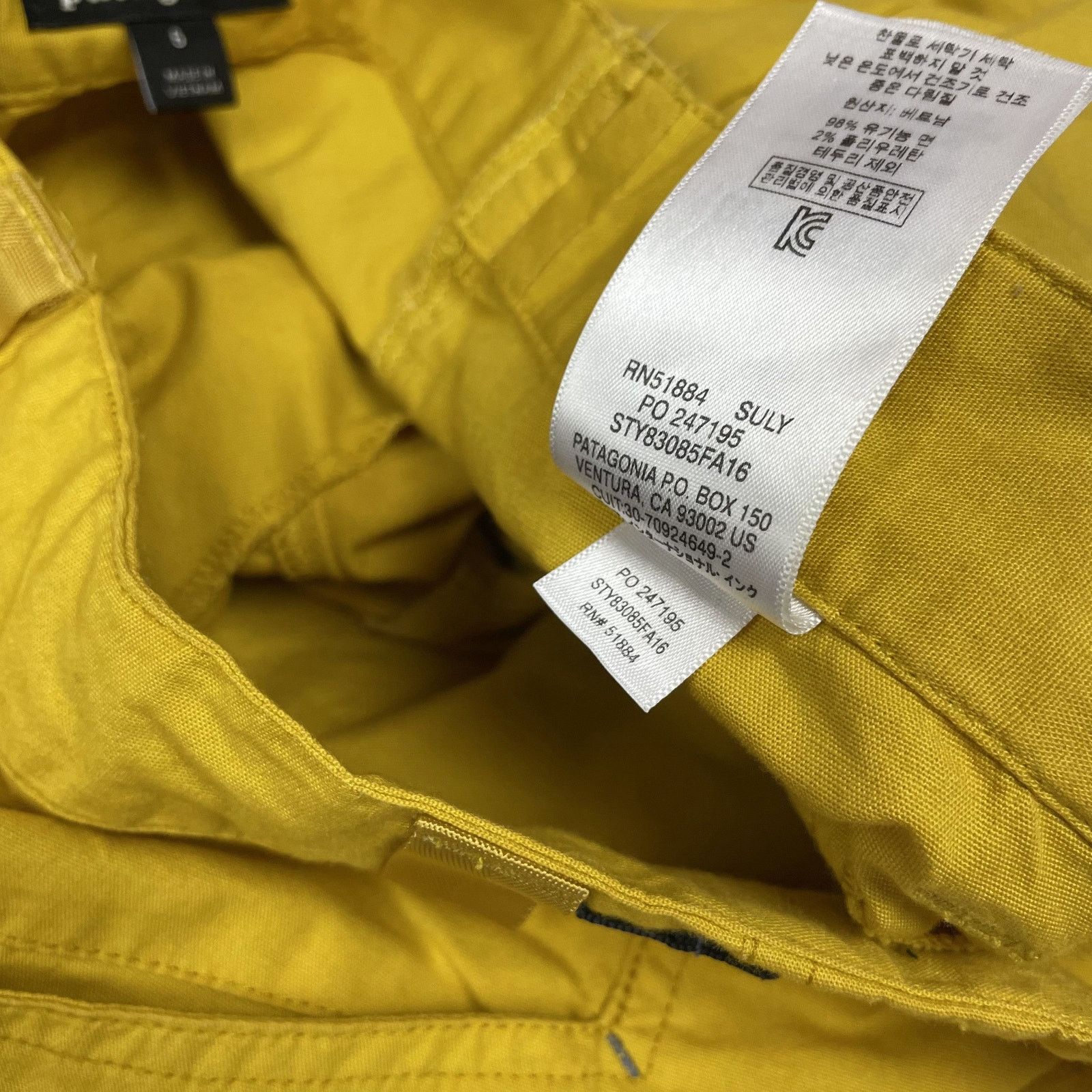 Patagonia Patagonia Women's Yellow Cotton Skinny Leg Cargo Pants 6 Size 28" / US 6 / IT 42 - 9 Thumbnail