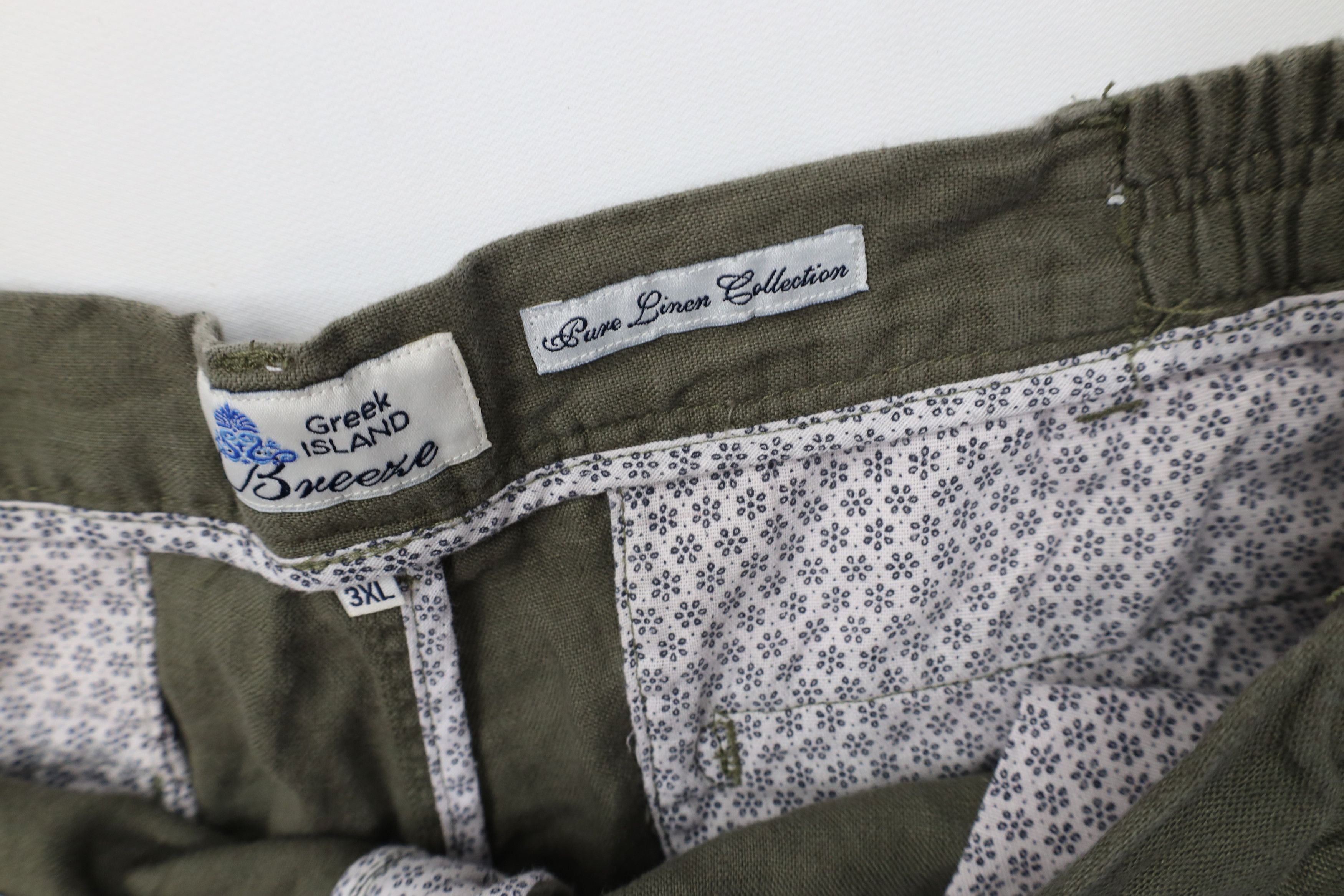 Vintage Vintage Y2K Streetwear Pure Linen Harem Beach Shorts Green Size US 40 / EU 56 - 7 Thumbnail