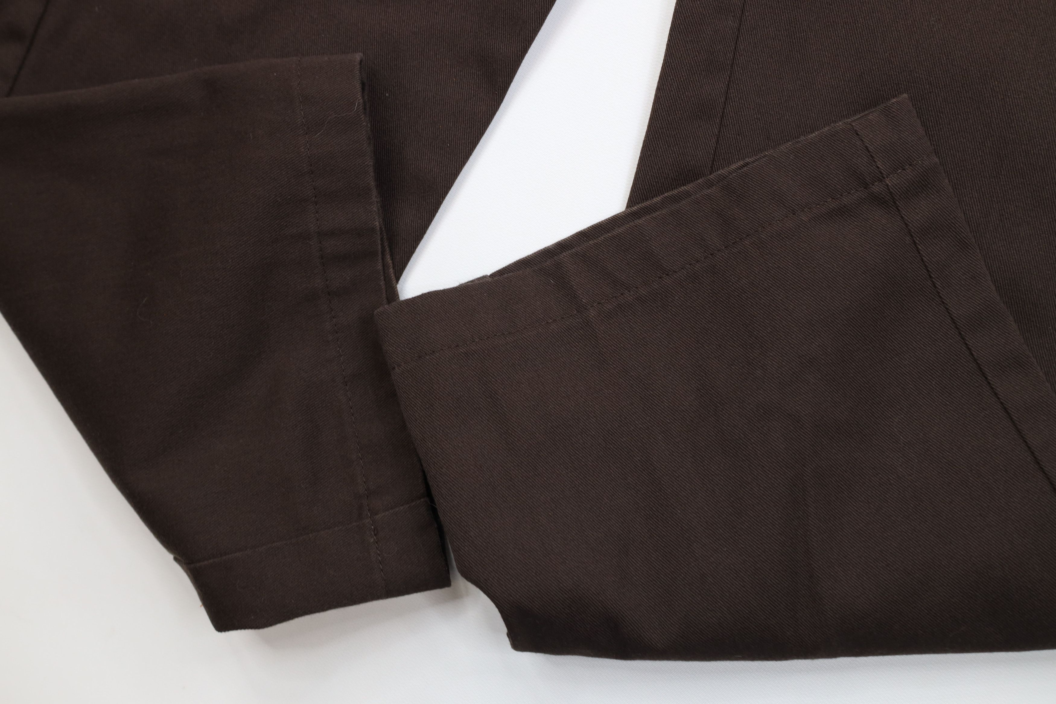 Dickies Vintage Y2K Dickies Hemmed Wide Leg Dungaree Pants Brown Size 25" / US 0 / IT 36 - 6 Thumbnail