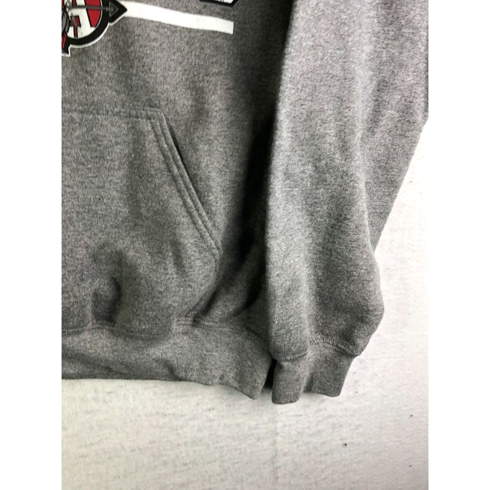 Vintage Sequoit Strong Mens Small Gray Long Sleeve Hooded Sweatshirt Size US S / EU 44-46 / 1 - 4 Thumbnail