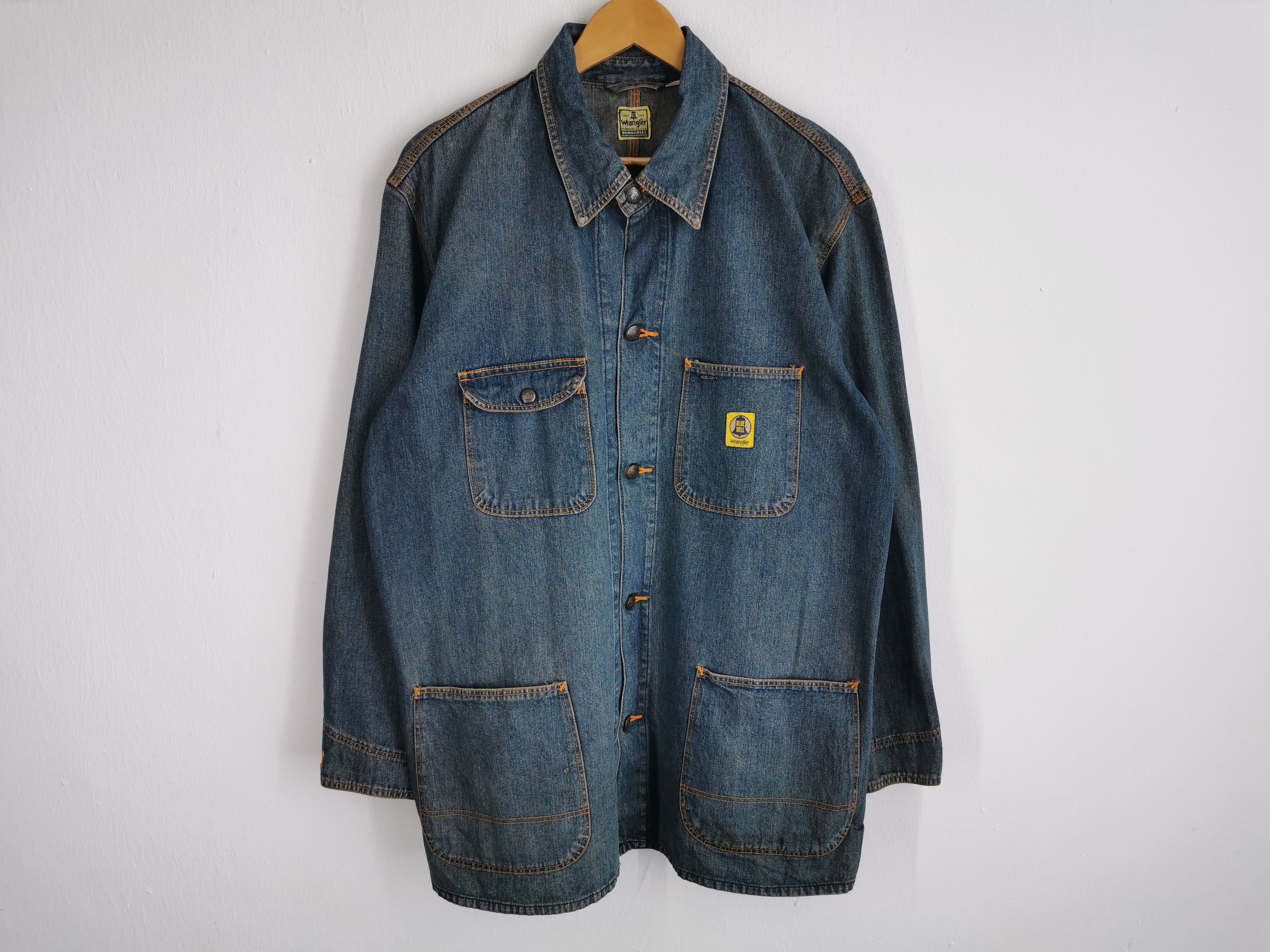 Wrangler Vintage 90s Wrangler Blue Bell Denim Jacket Made In Japan Size US L / EU 52-54 / 3 - 1 Thumbnail