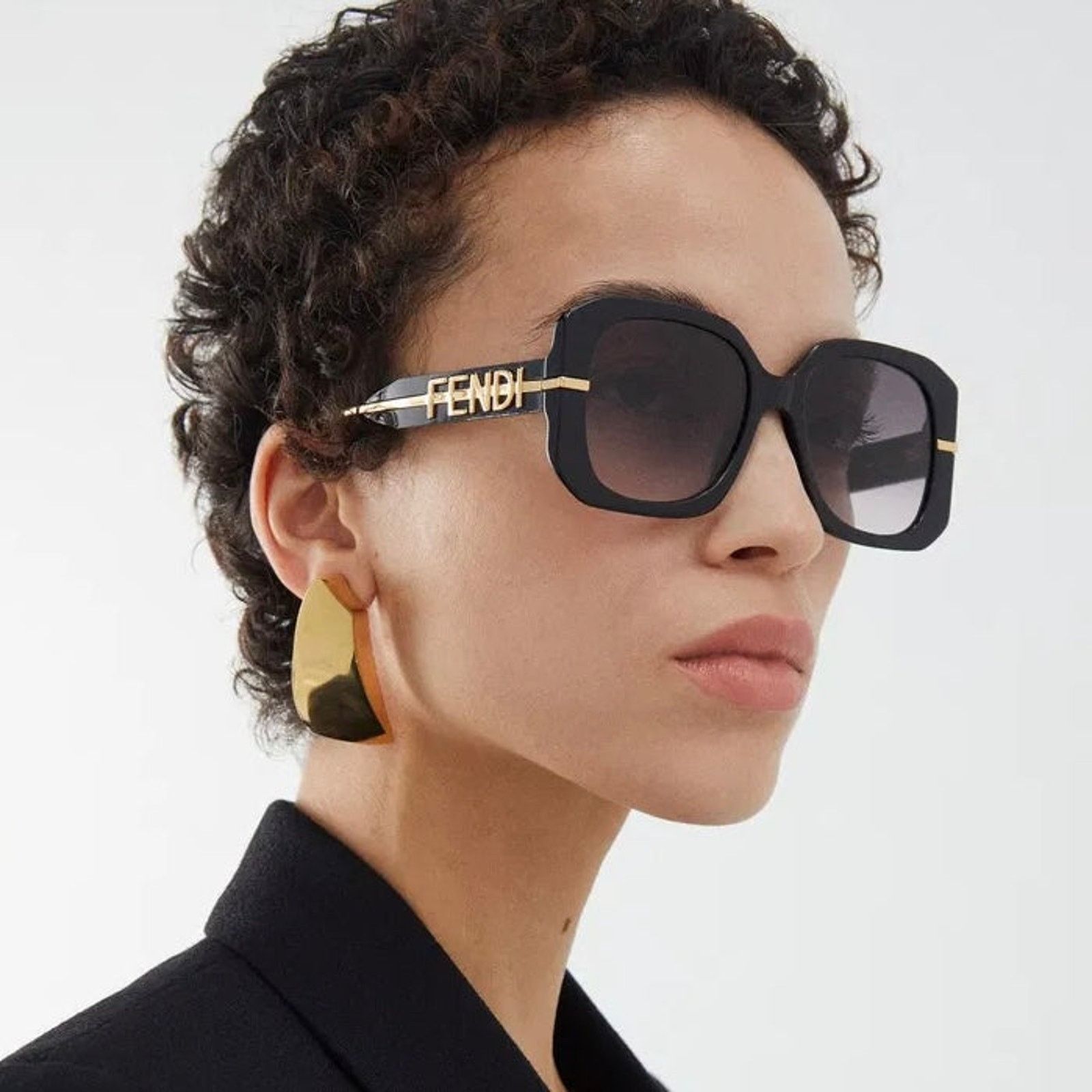 Fendi New, FENDI Sunglasses FE40065I 01B Authentic Size ONE SIZE - 3 Thumbnail