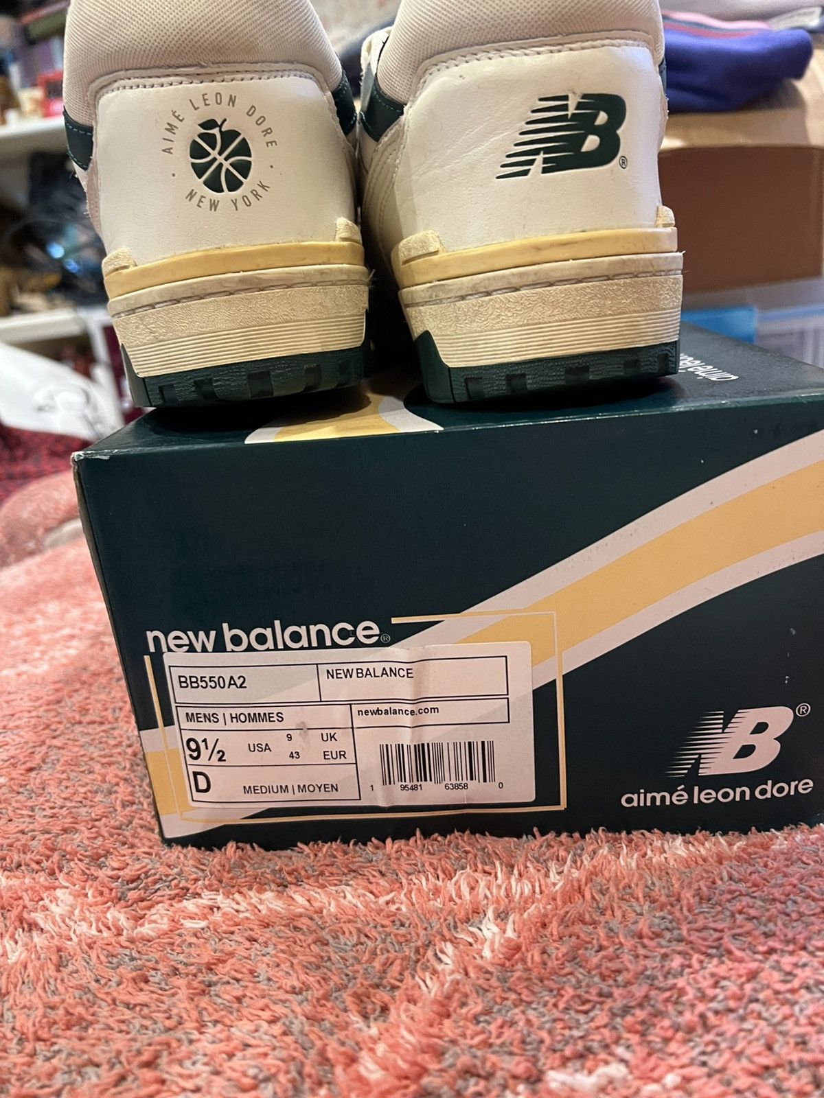 Aime Leon Dore × New Balance Aime Leon Dore New Balance 550 Green Yellow Size US 9.5 / EU 42-43 - 6 Thumbnail