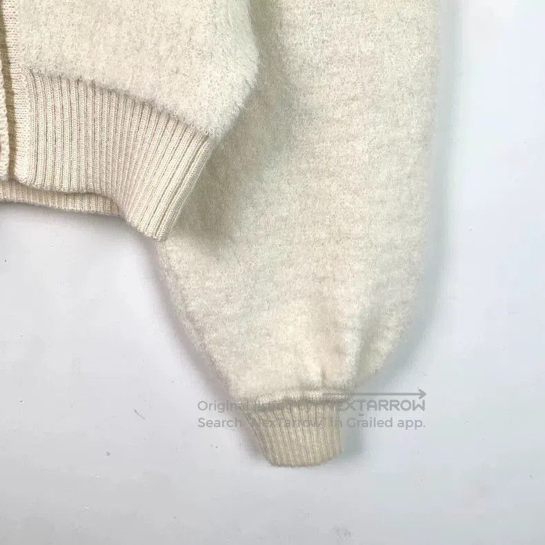 Fendi Fendi Beige Logo Embroidered Mohair Cardigan. Size US M / EU 48-50 / 2 - 4 Thumbnail