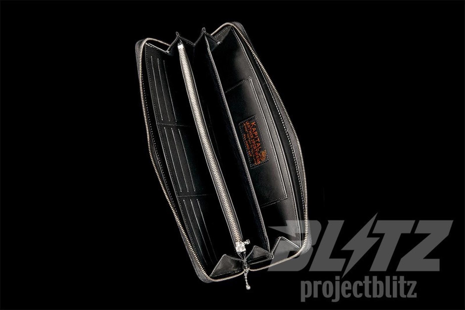 Kapital Kapital Bone Hand Journey Pass Case Wallet Black Size ONE SIZE - 3 Thumbnail