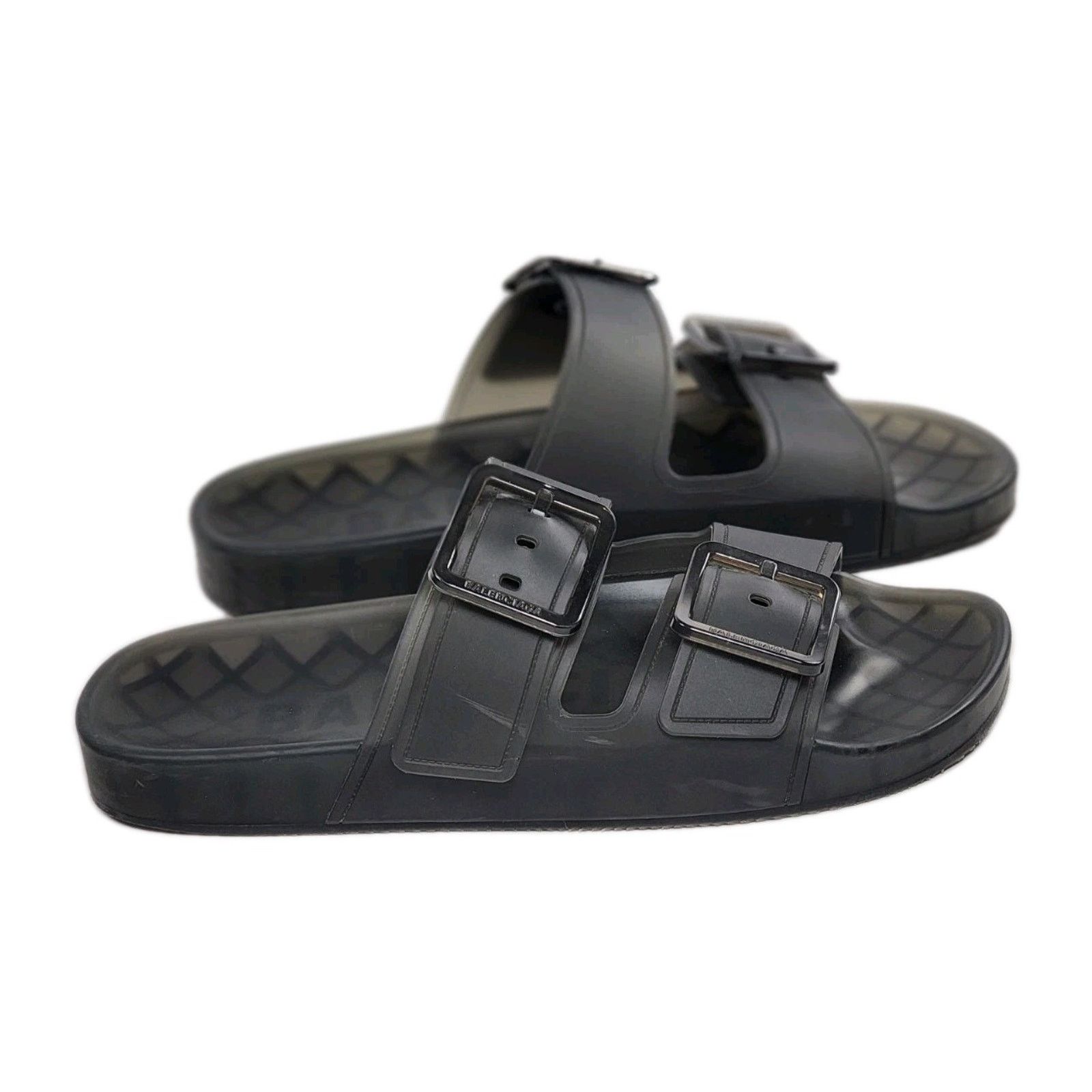 Balenciaga Balenciaga Mallorca Sandal Transparent US9 Black W2DZ1-1000 Size US 9 / IT 39 - 8 Thumbnail