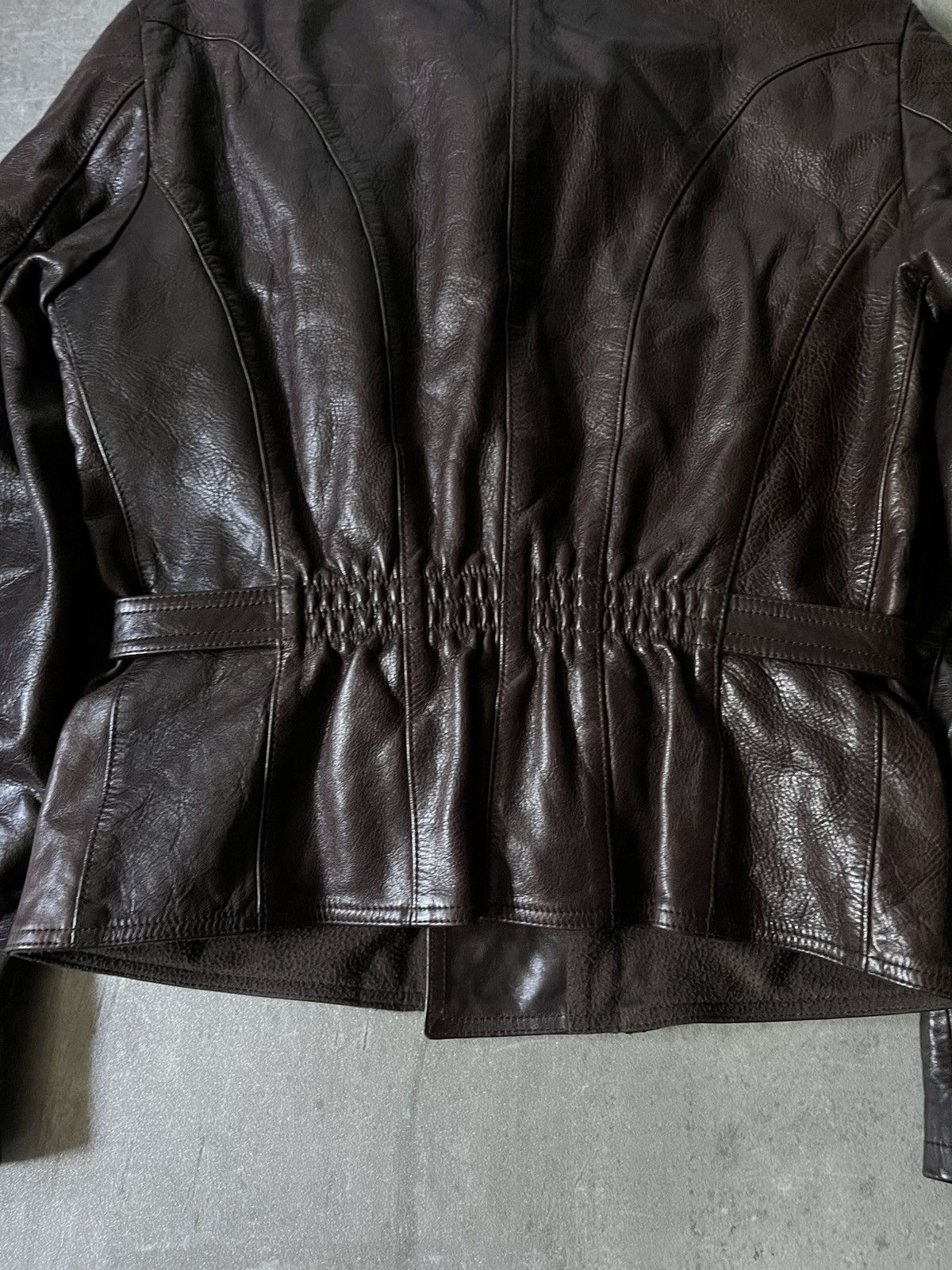 Jil Sander Jil Sander by Raf Simons brown leather jacket rare Size US M / EU 48-50 / 2 - 12 Thumbnail