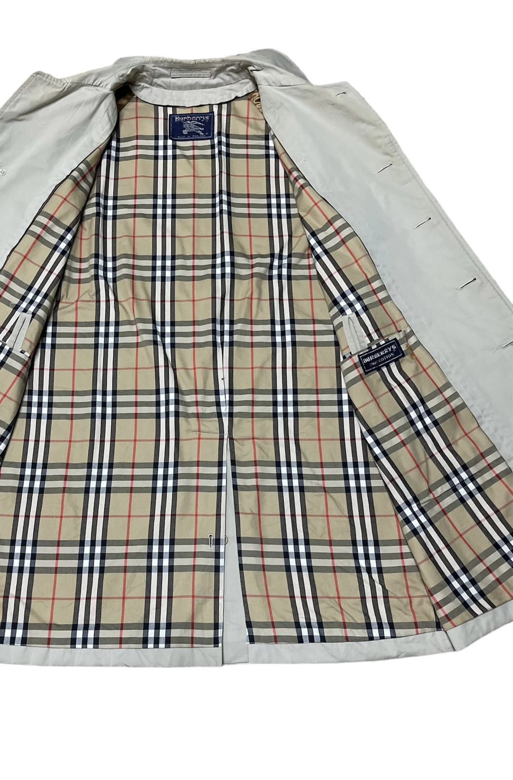 Burberry Vintage Burberry England Nova Check Trench Coat Size US L / EU 52-54 / 3 - 8 Thumbnail