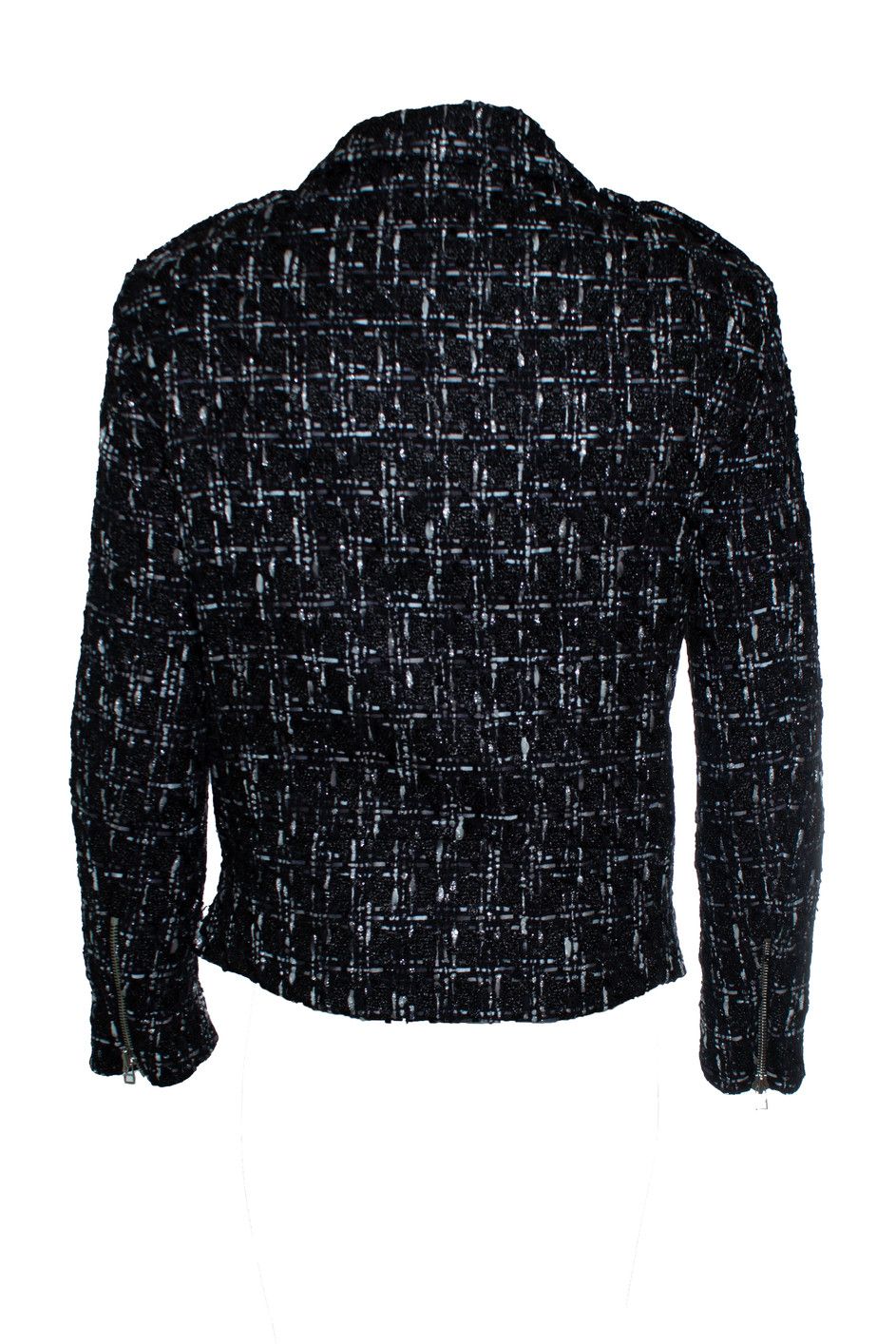 Faith Connexion Faith Connexion, Black tweed biker jacket Size US M / EU 48-50 / 2 - 3 Thumbnail