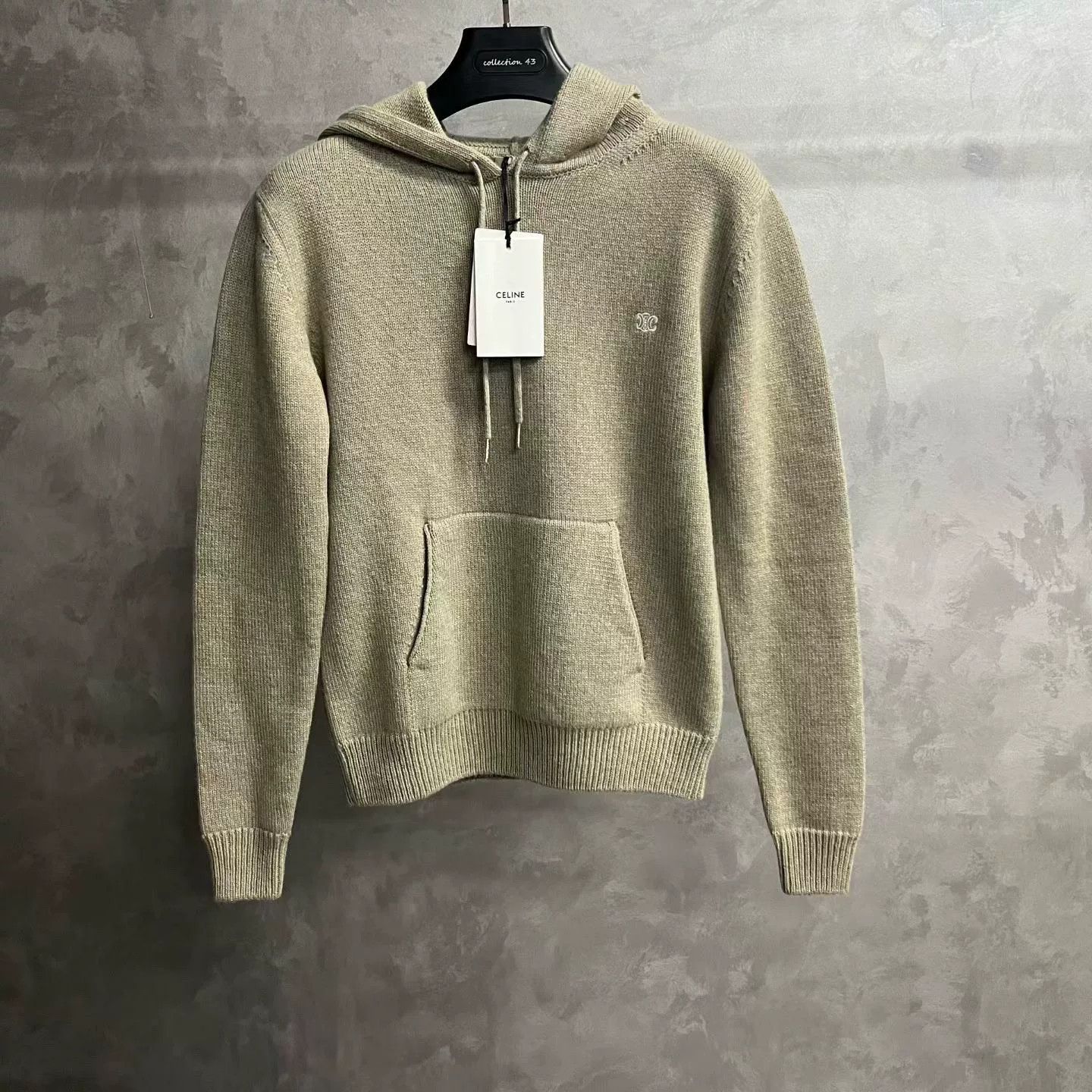 Celine Celine 2024 Sandy Logo Embroidery Hooded Sweater Size XS / US 0-2 / IT 36-38 - 1 Thumbnail