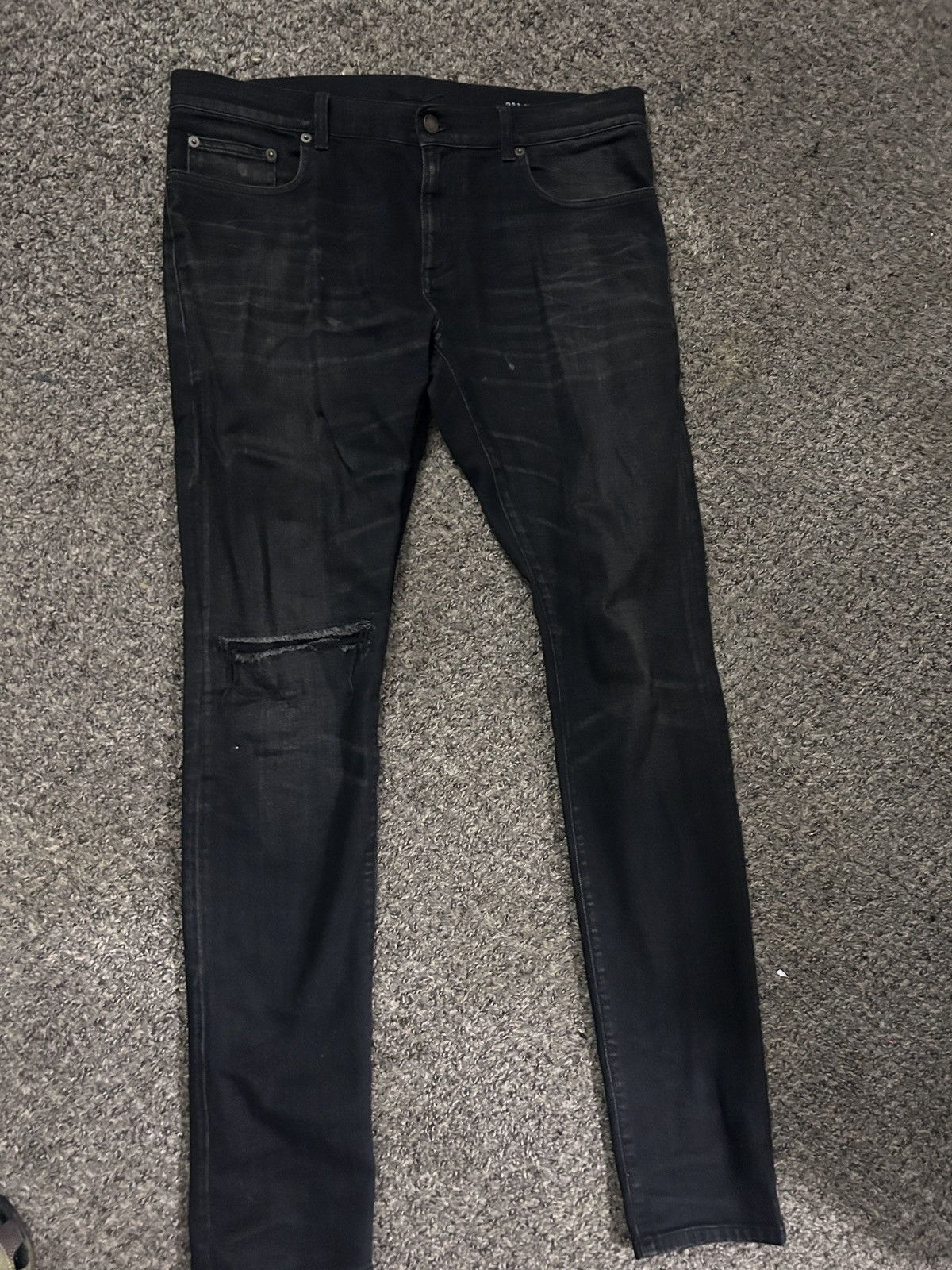 Yves Saint Laurent ysl d02 denim hedi era Size US 32 / EU 48 - 3 Thumbnail